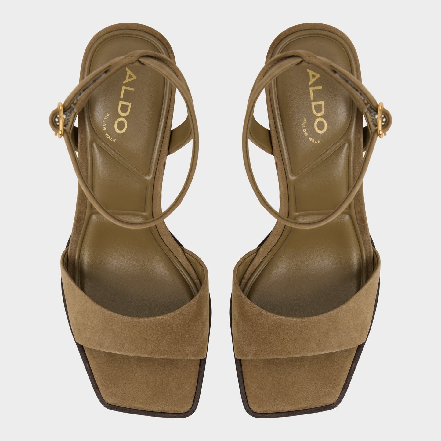 Aldo Lothon in Other Green - Strappy heeled sandal, Platform Women