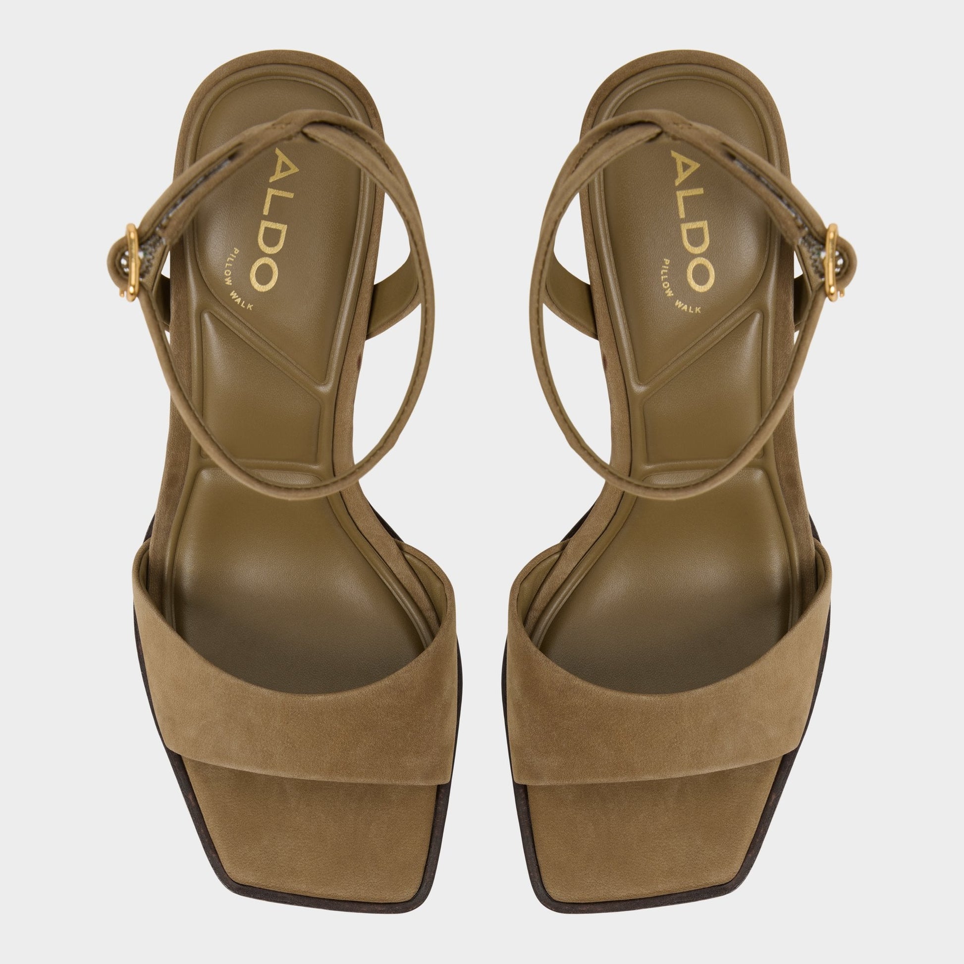 Aldo Lothon in Other Green - Strappy heeled sandal, Platform Women