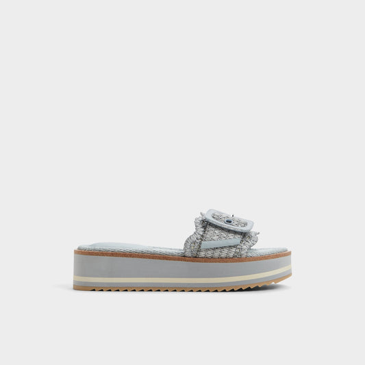 Aldo Wavynelly Other Blue Women's Flats - Slide sandal, Platform Women