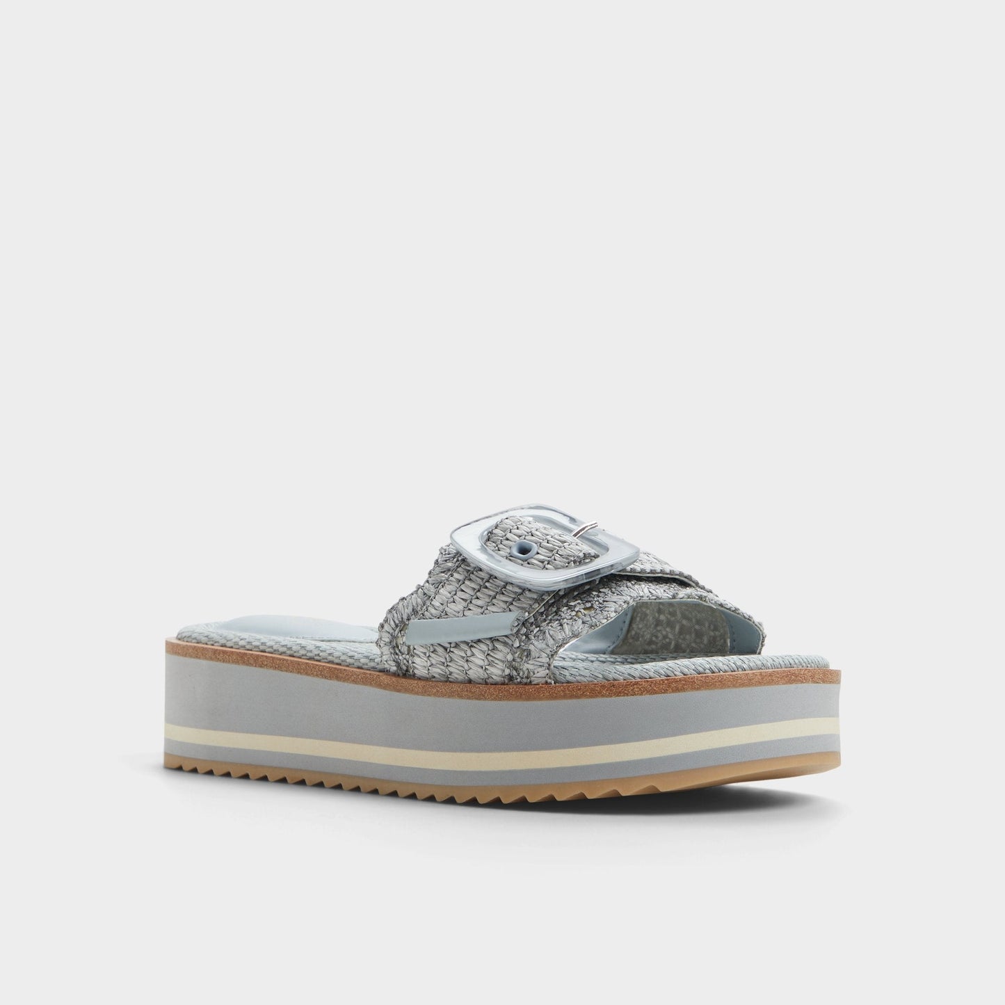 Aldo Wavynelly Other Blue Women's Flats - Slide sandal, Platform Women