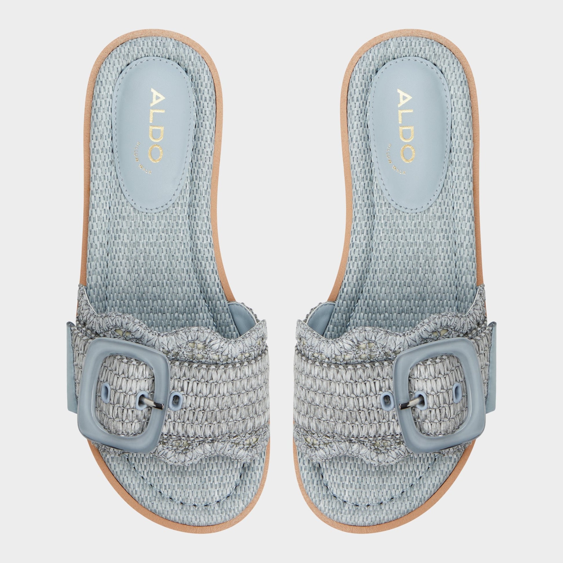 Aldo Wavynelly Other Blue Women's Flats - Slide sandal, Platform Women