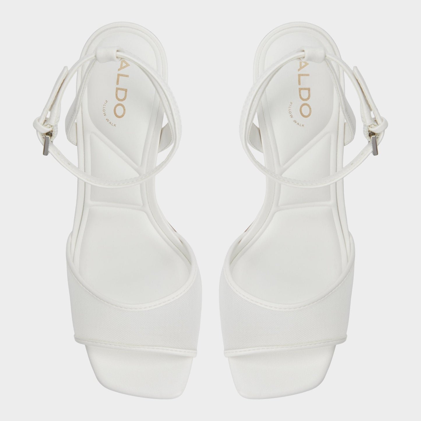 Aldo Chicglimmer Other White Women's Platform sandals - Strappy heeled sandal, Block heel Women