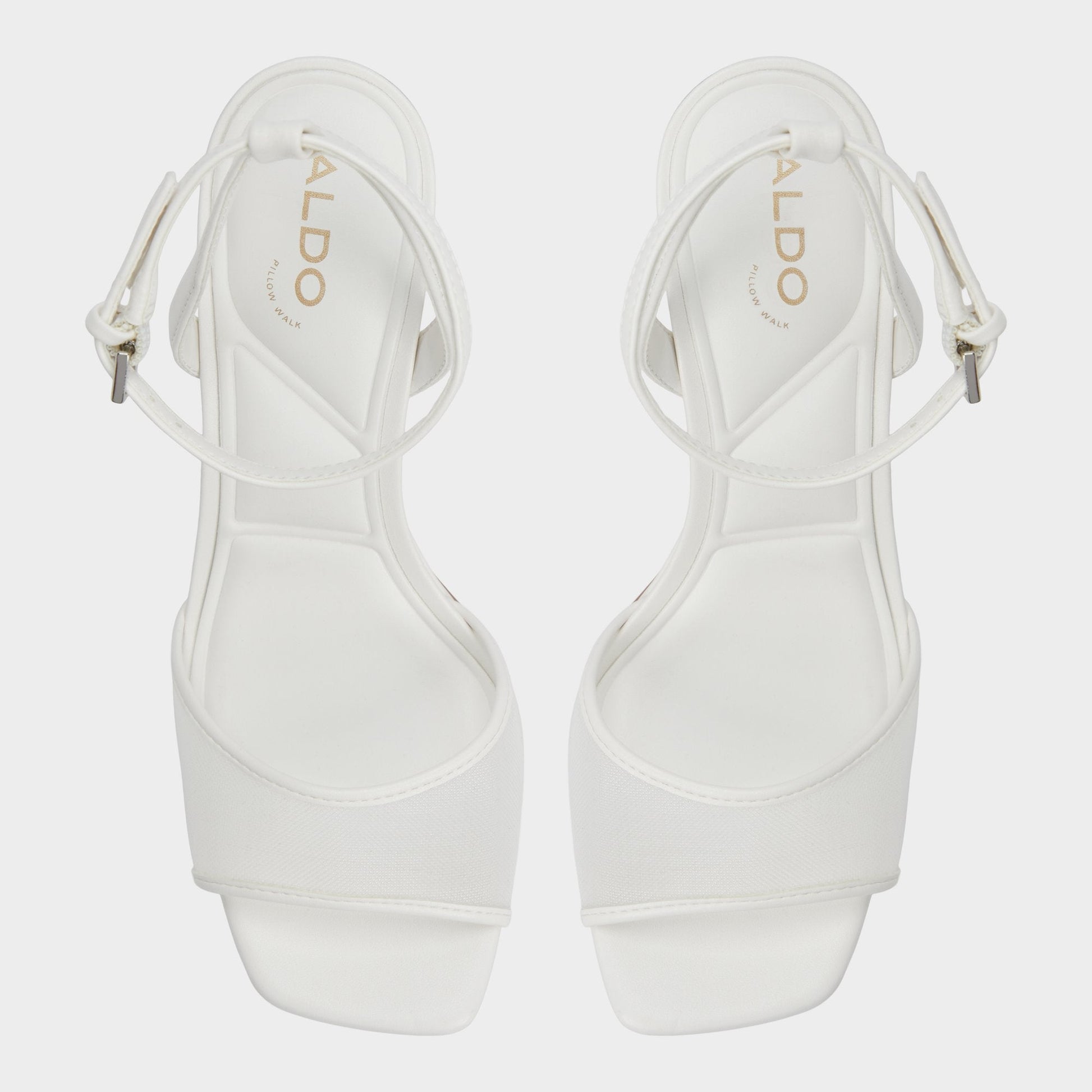 Aldo Chicglimmer Other White Women's Platform sandals - Strappy heeled sandal, Block heel Women