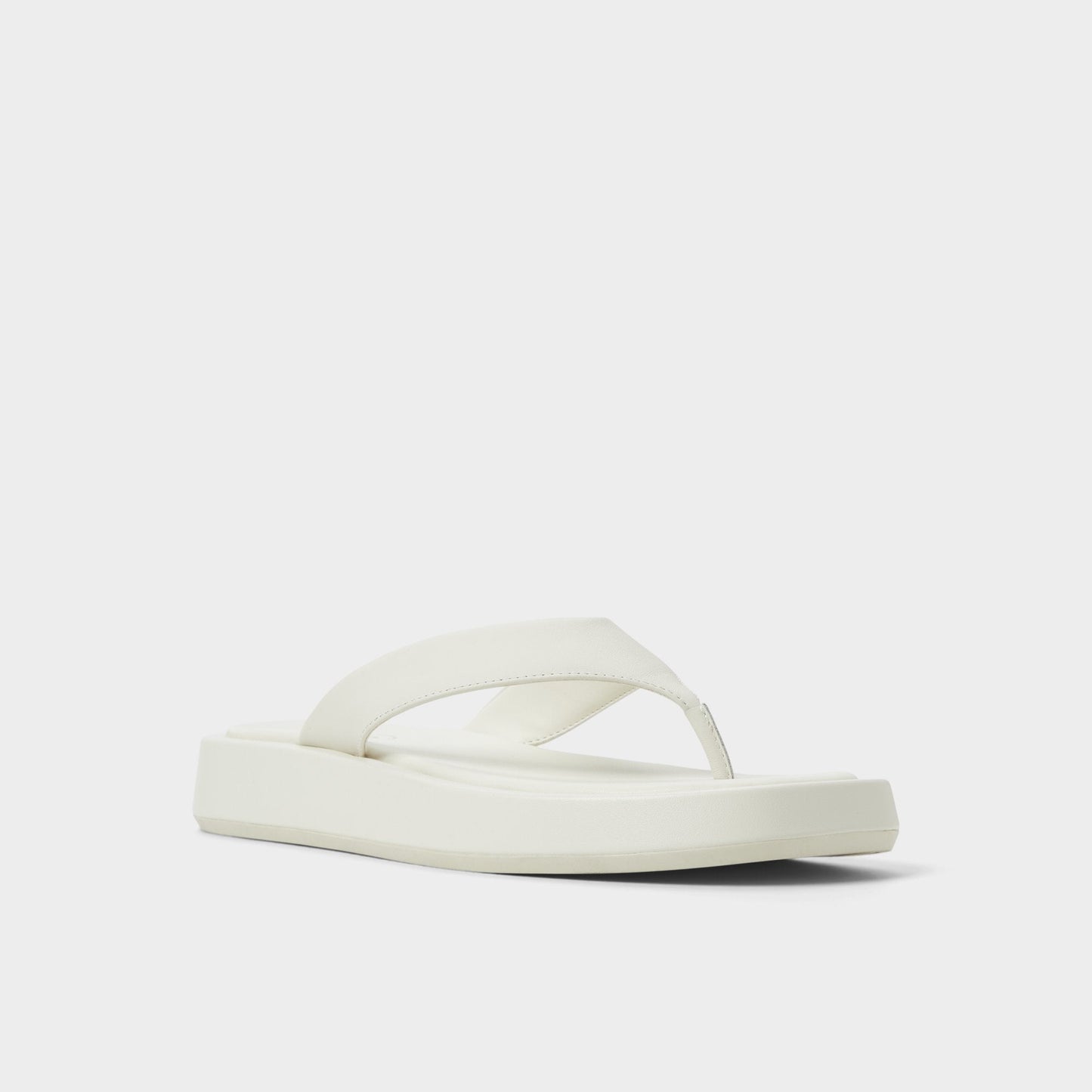 Aldo Grettle White/Bone Women's Flats - Flip flop, Flatform Women