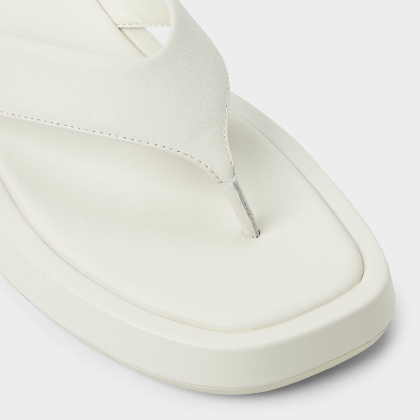 Aldo Grettle White/Bone Women's Flats - Flip flop, Flatform Women