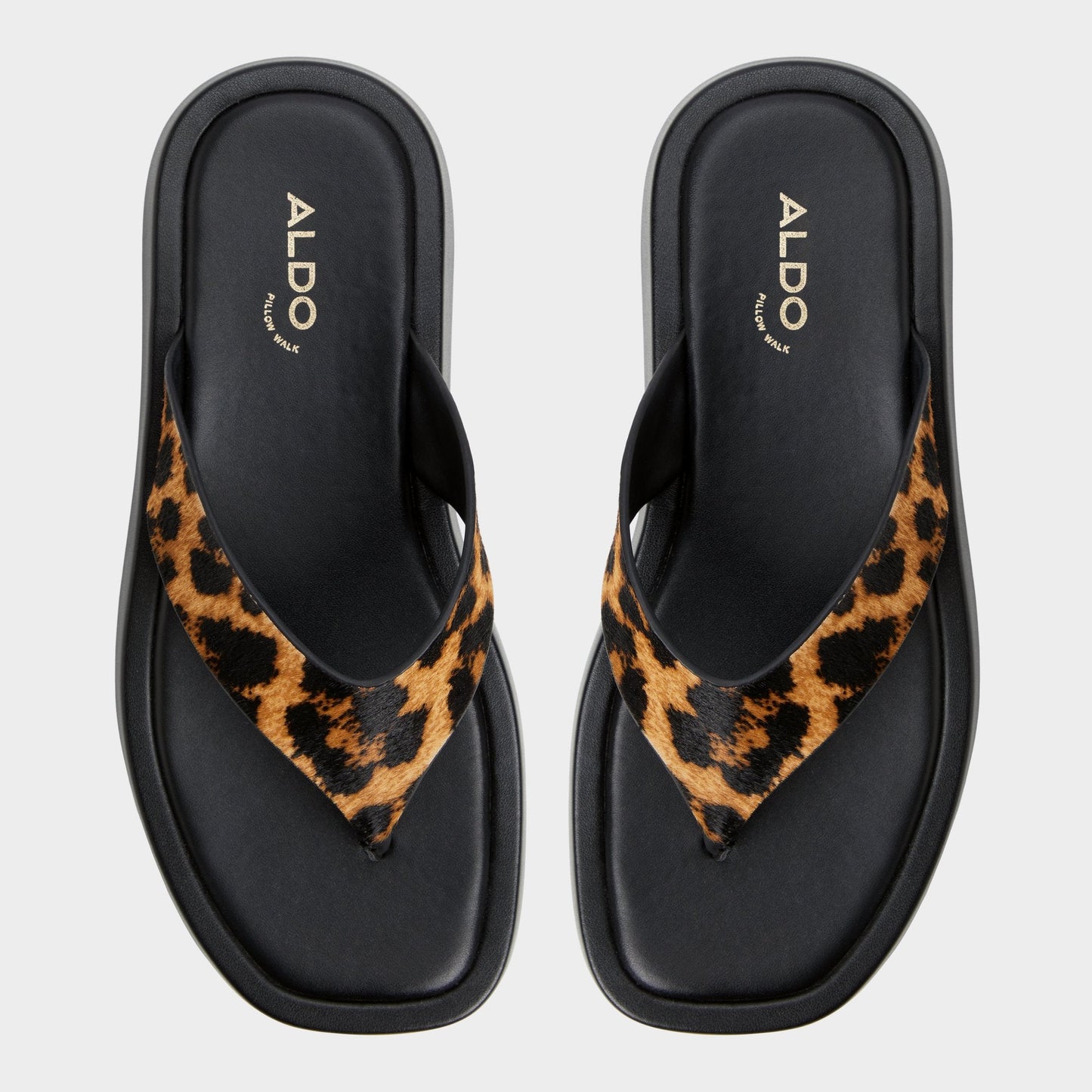 Aldo Grettle Brown Multi Women's Flats - Flip flop, Platform Women