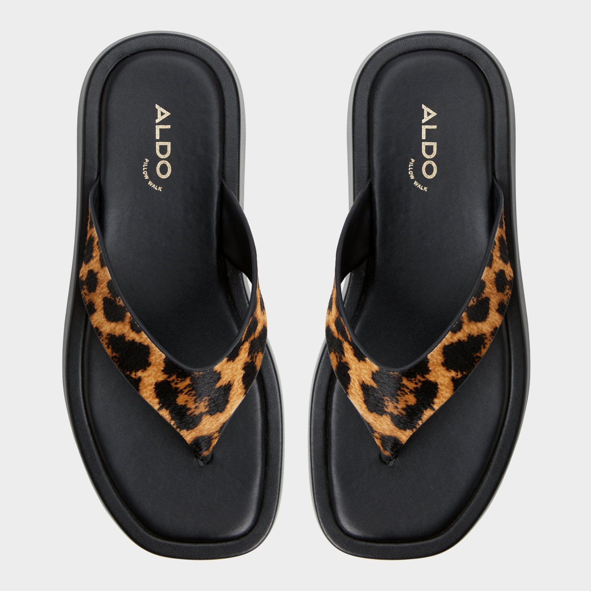 Aldo Grettle Brown Multi Women's Flats - Flip flop, Platform Women