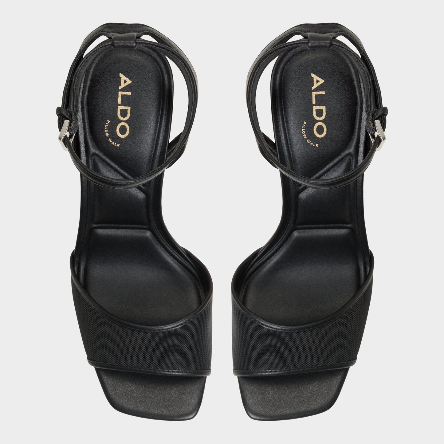 Aldo Chicglimmer Black Women's Platform sandals - Strappy heeled sandal, Block heel Women