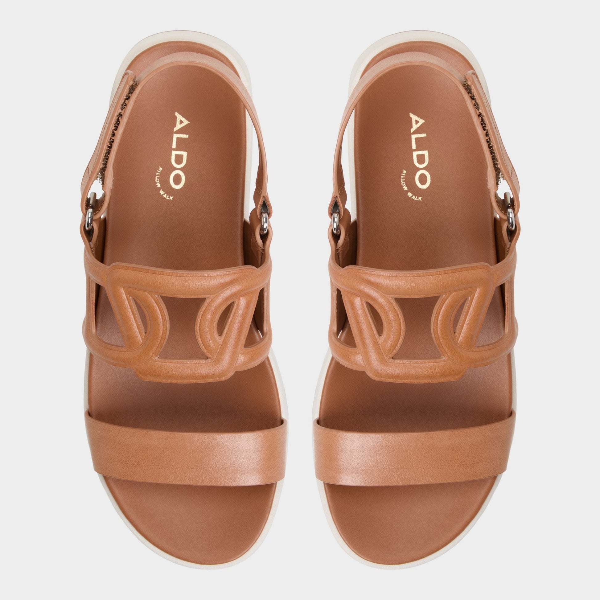 Aldo Onuvia Medium Brown Women's Footbed sandals - Footbed sandal, Flatform Women