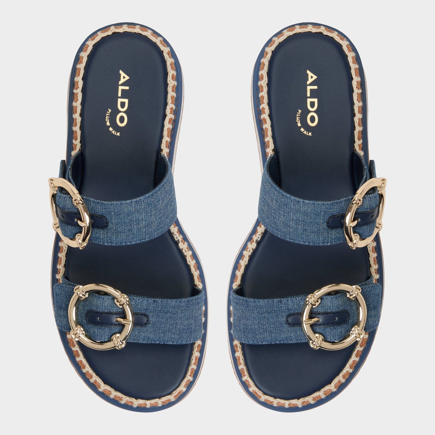 Aldo Kaeithien Dark Blue Women's Platform sandals - Slide sandal Women