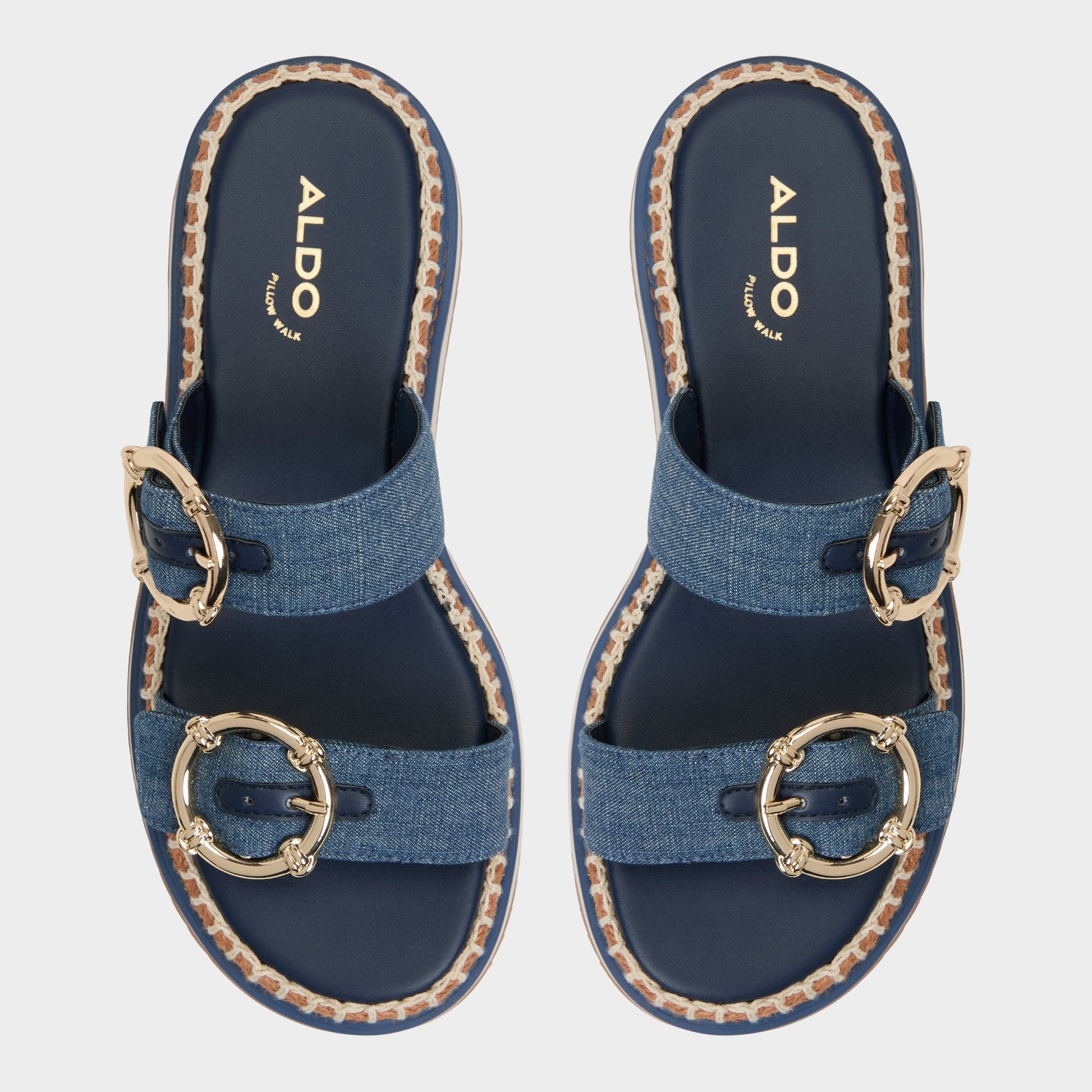 Aldo Kaeithien Dark Blue Women's Platform sandals - Slide sandal Women