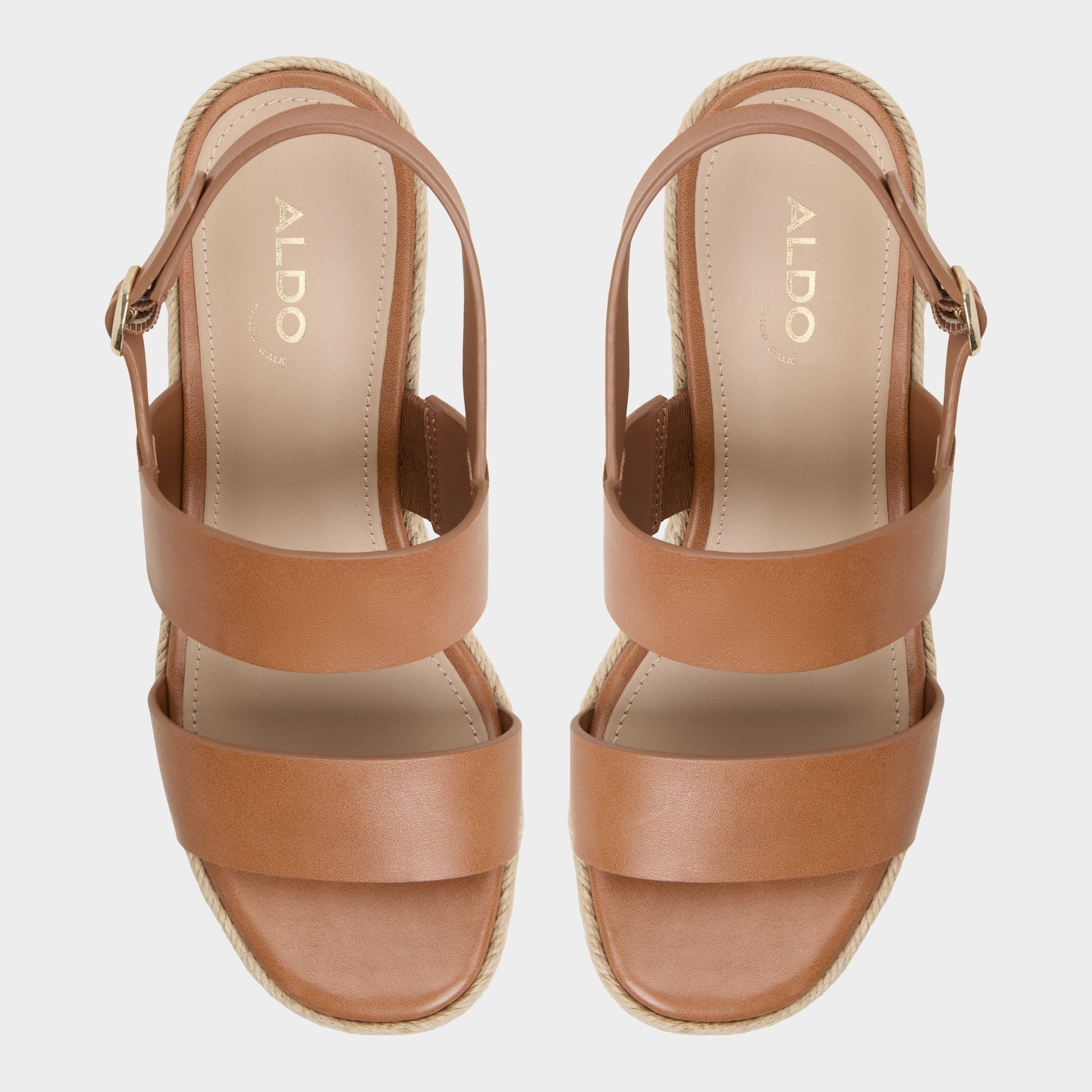 Aldo Keoni Medium Brown Women's Platform sandals - Wedge sandal Women