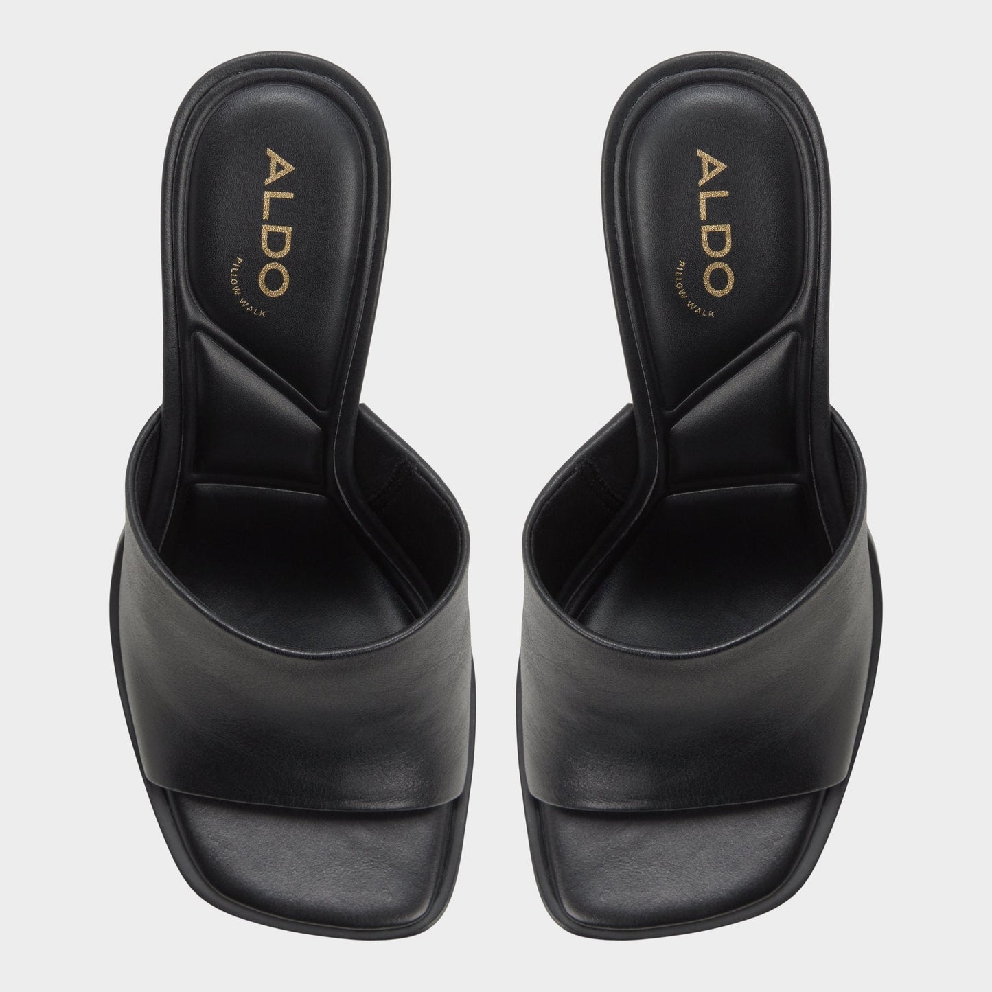 Aldo Re in Sophia Black - Heeled mule, Block heel Women|New
