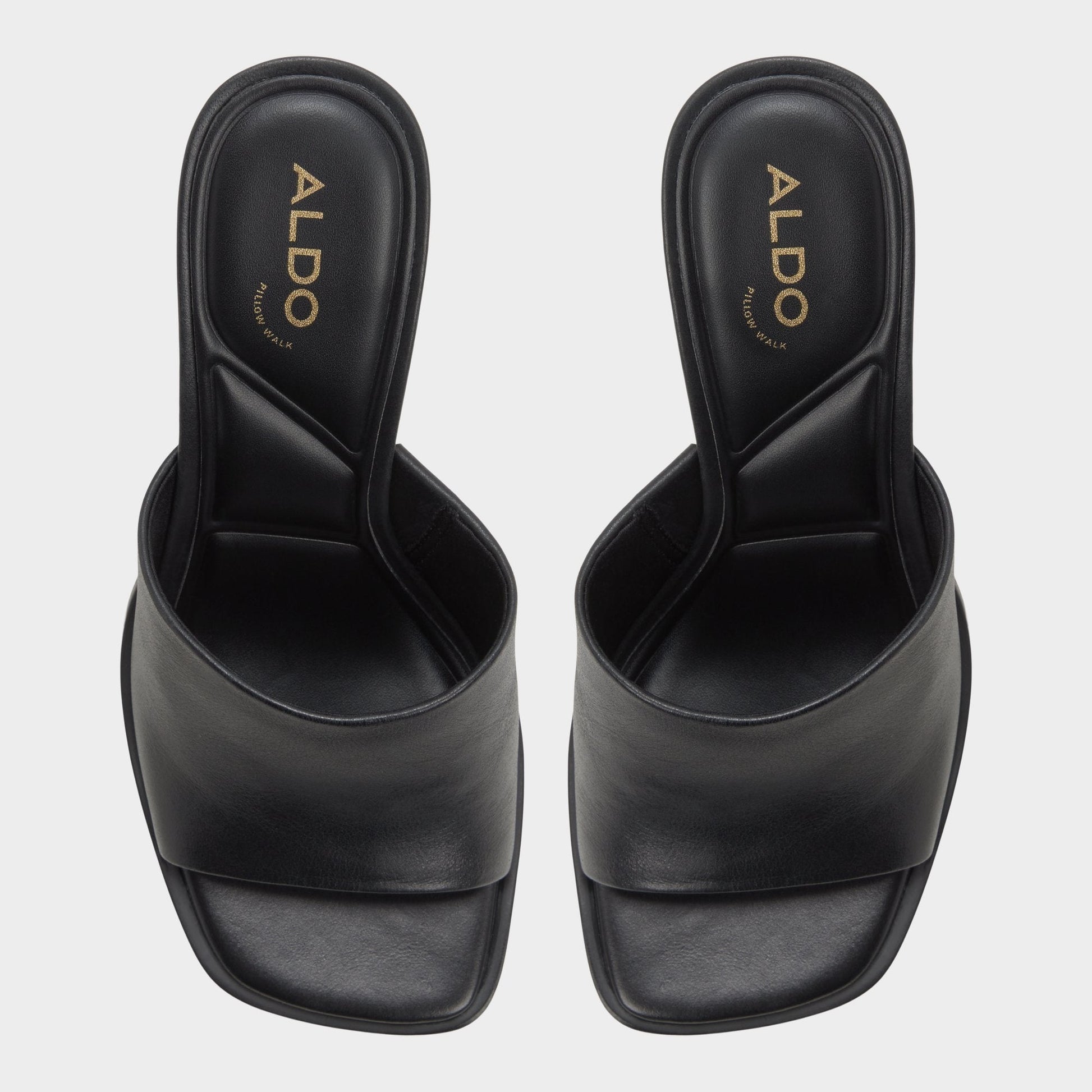 Aldo Re in Sophia Black - Heeled mule, Block heel Women|New