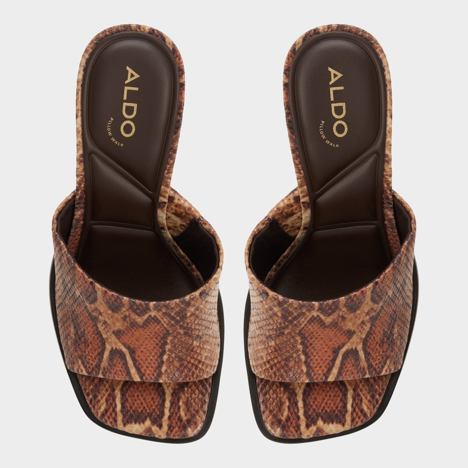 Aldo Re in Sophia Brown Multi14190695 - Heeled mule, Block heel Women|New