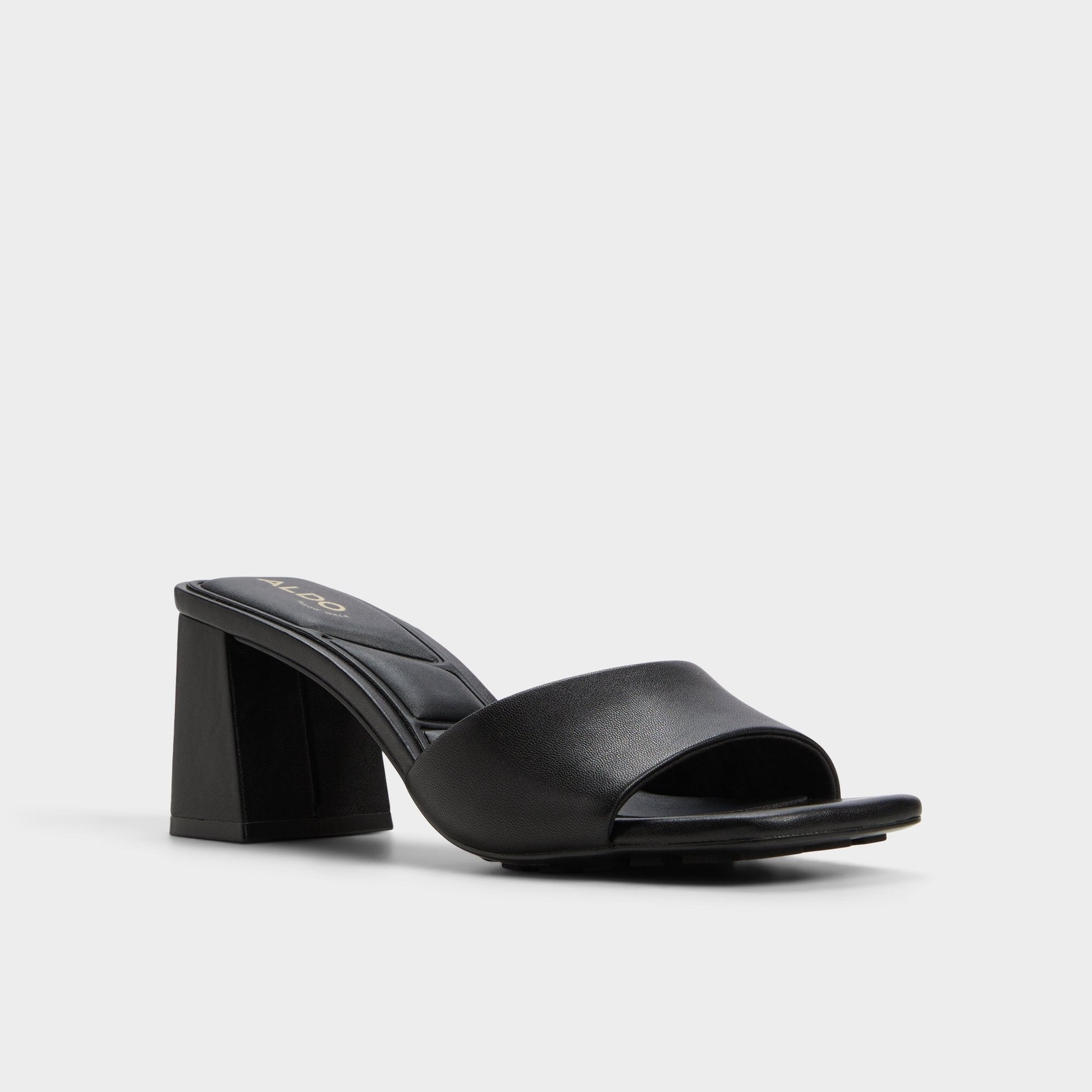 Aldo Tisha Black Women's Heeled mules - Heeled mule, Block heel Women