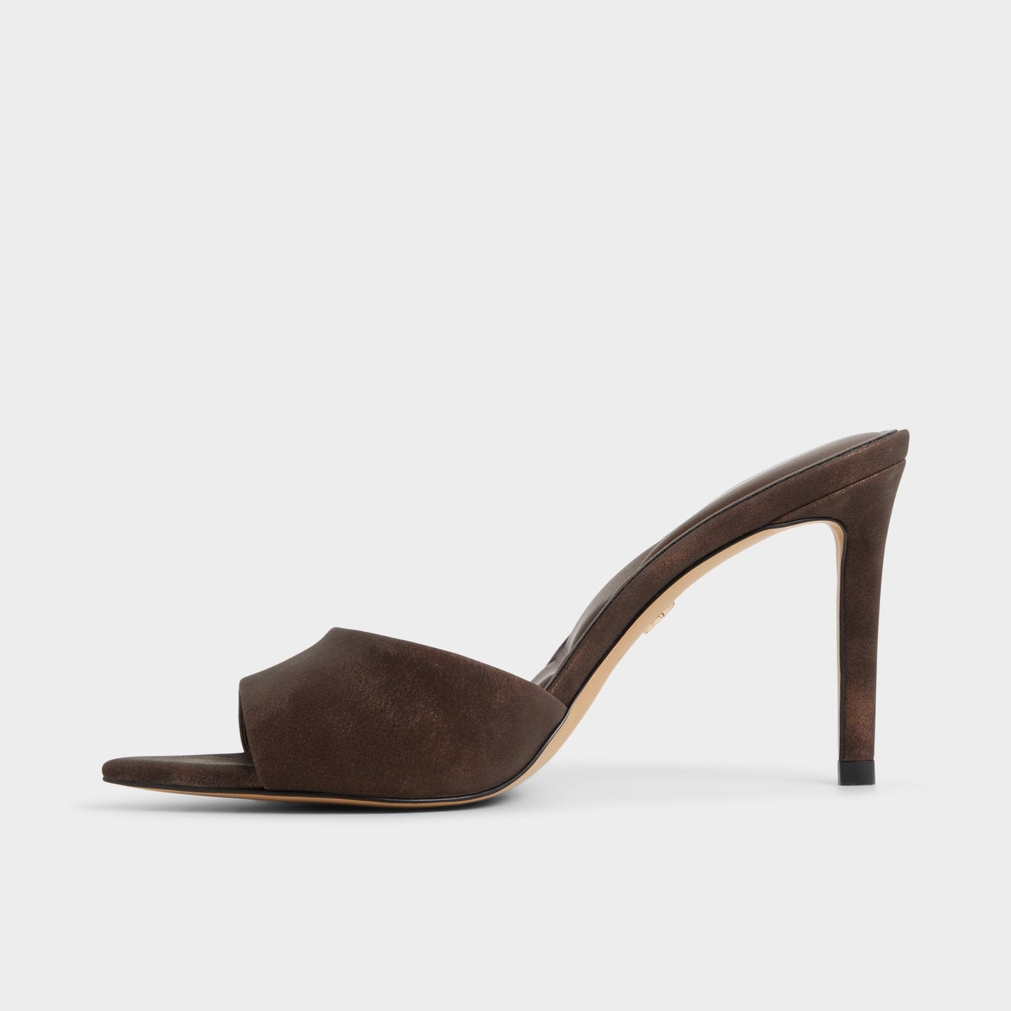 Aldo Anniebrilden Dark Brown Women's Mule slides - Heeled mule, Stiletto heel Women