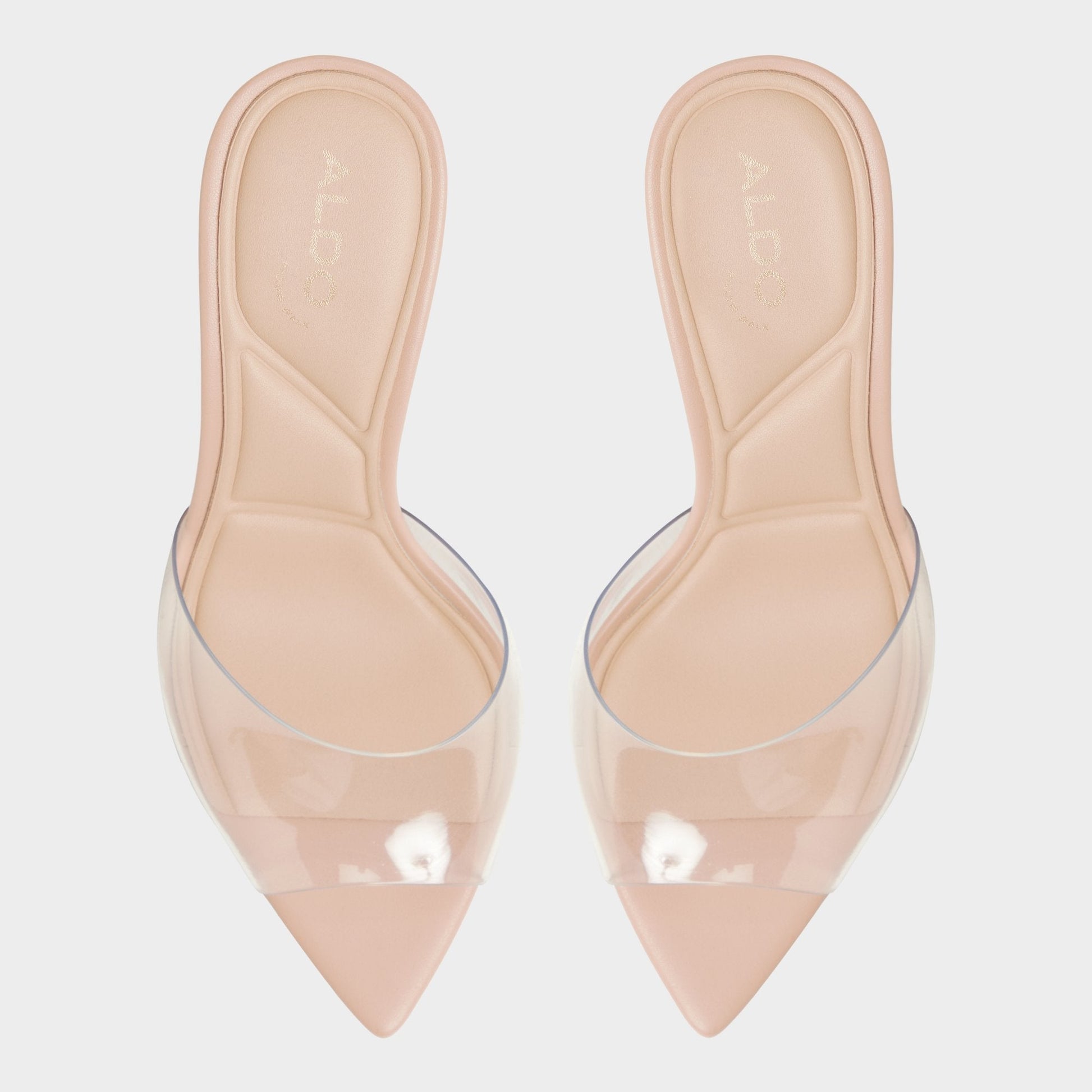Aldo Anitabrilden Beige Women's Mule slides - Heeled mule, Stiletto heel Women