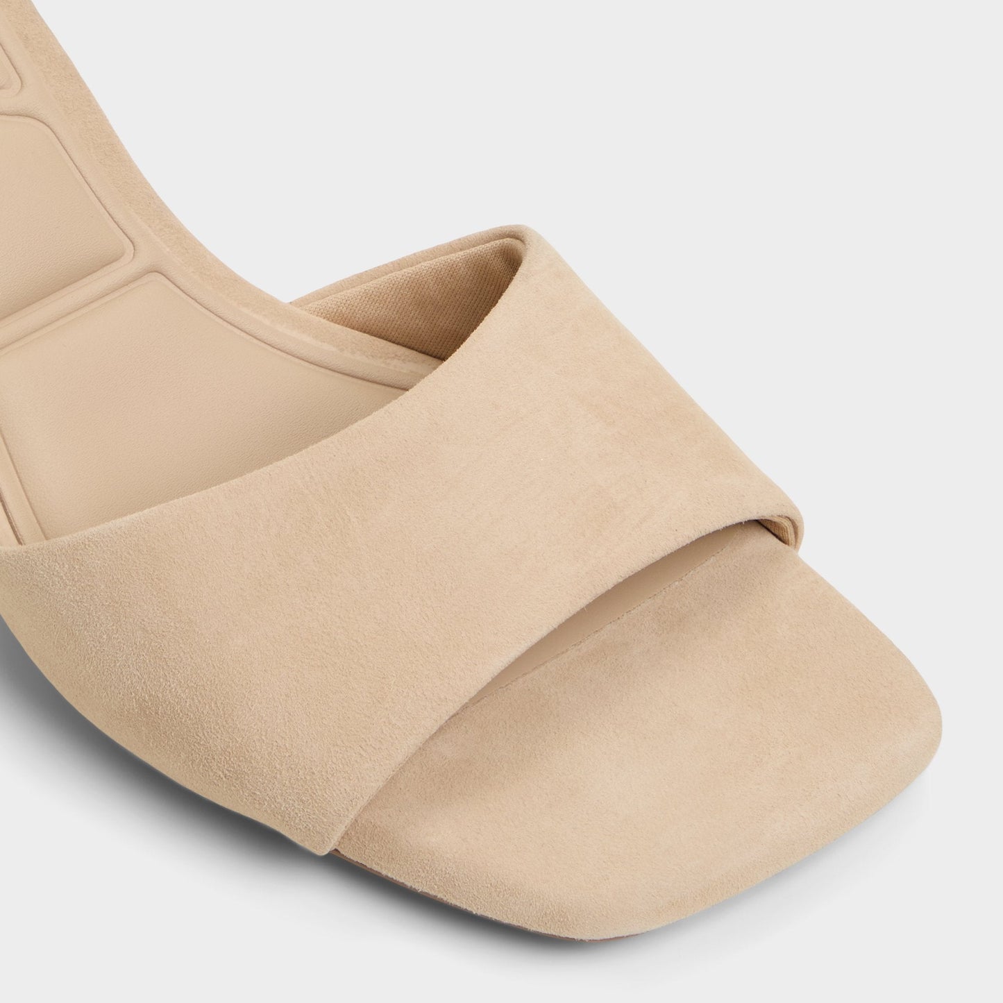 Aldo Tisha Beige Women's Heeled mules - Heeled mule, Block heel Women
