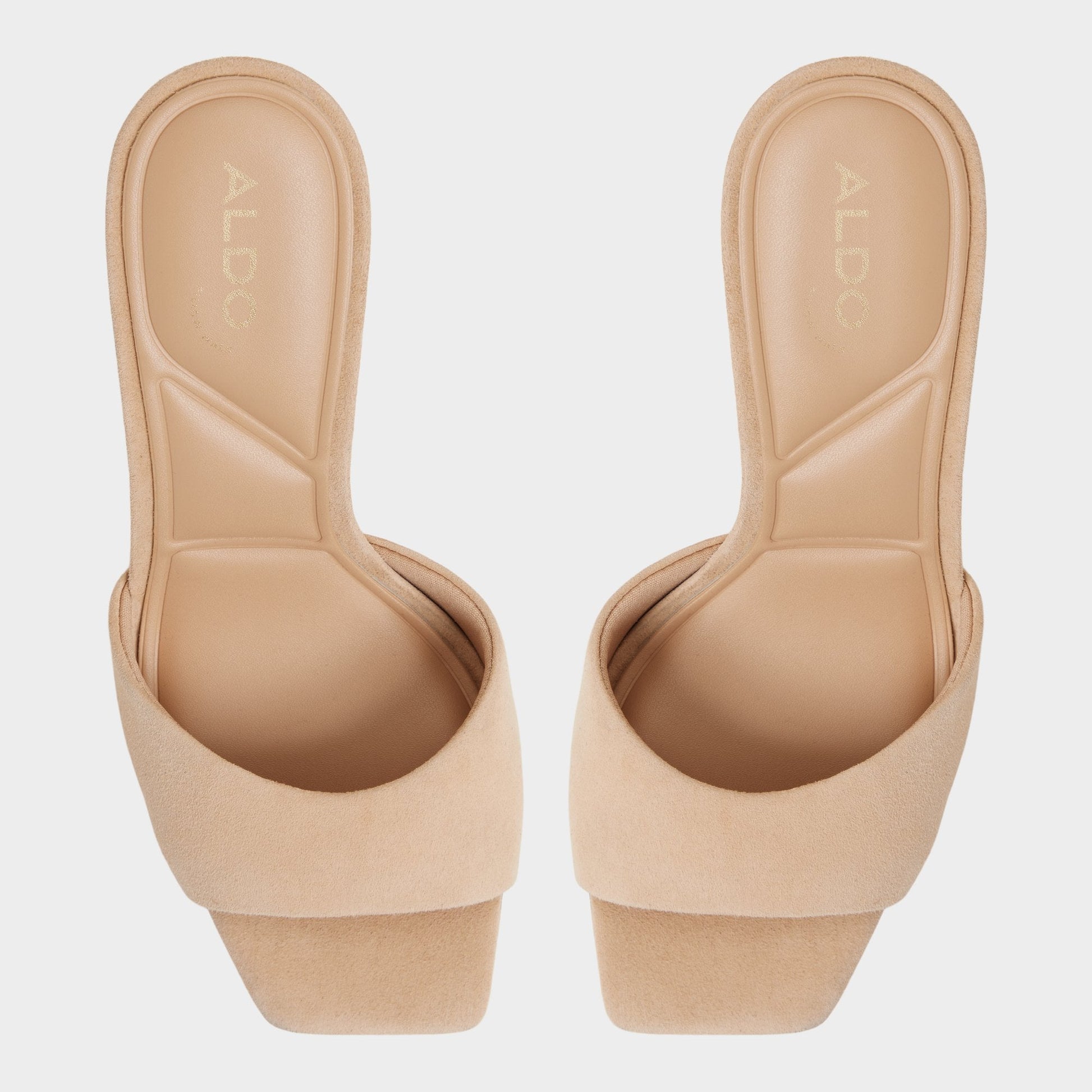 Aldo Jennifer in Medium Beige - Heeled mule, Stiletto heel Women