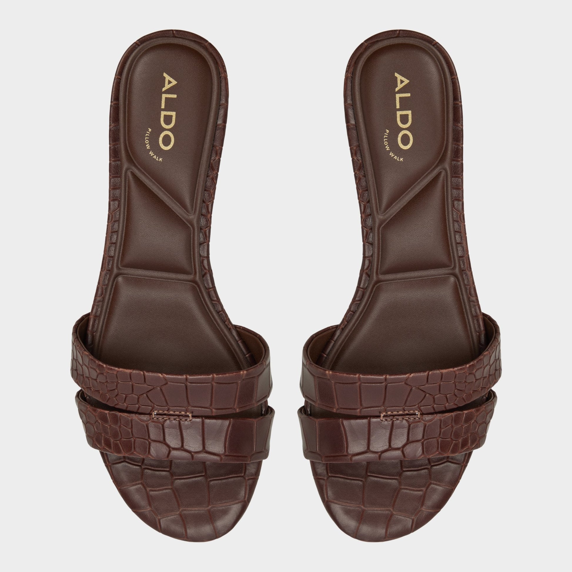 Aldo Scarletta Dark Brown Women's Heeled mules - Heeled mule, Kitten heel Women