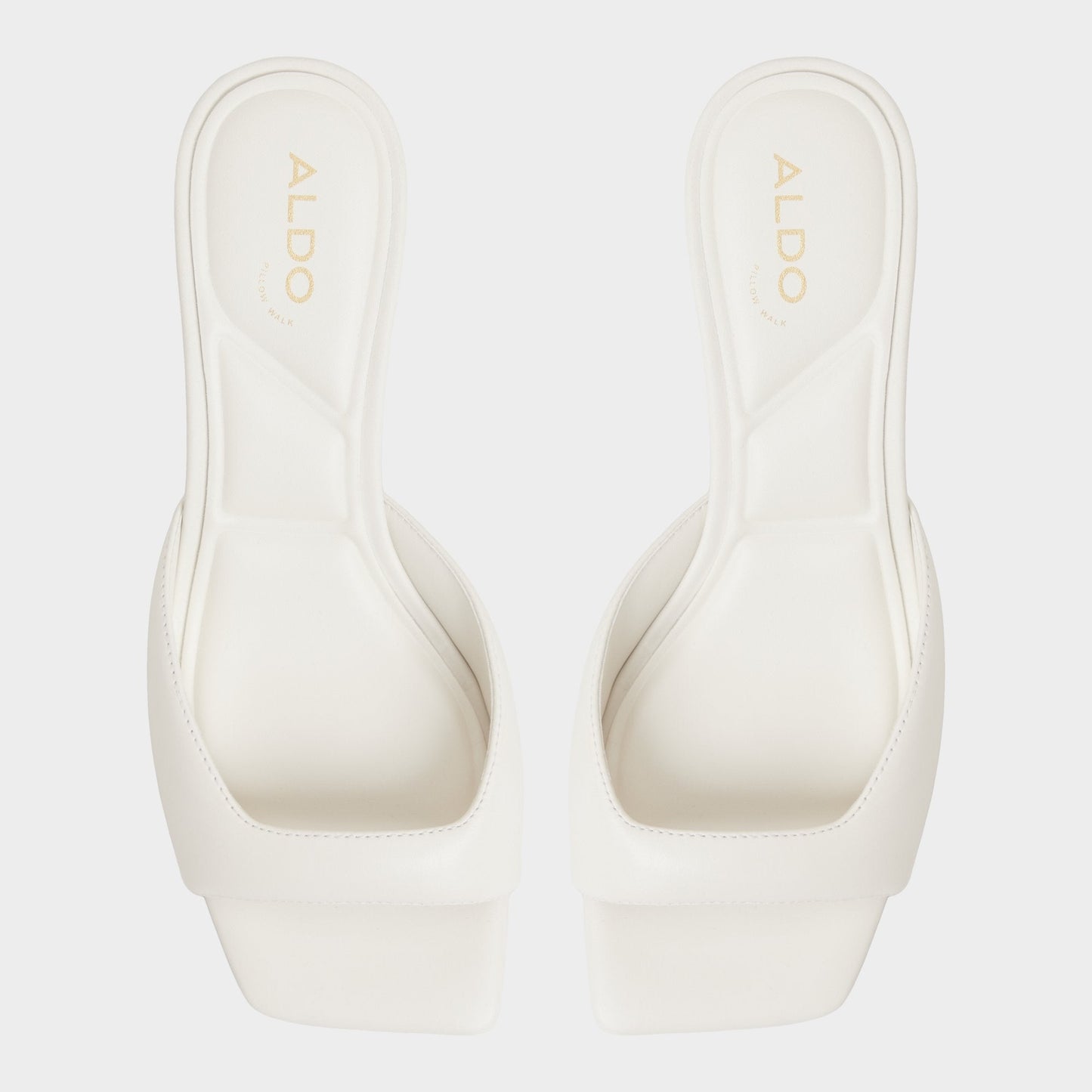 Aldo Aneky in White Bone - Heeled mule, Block heel Women