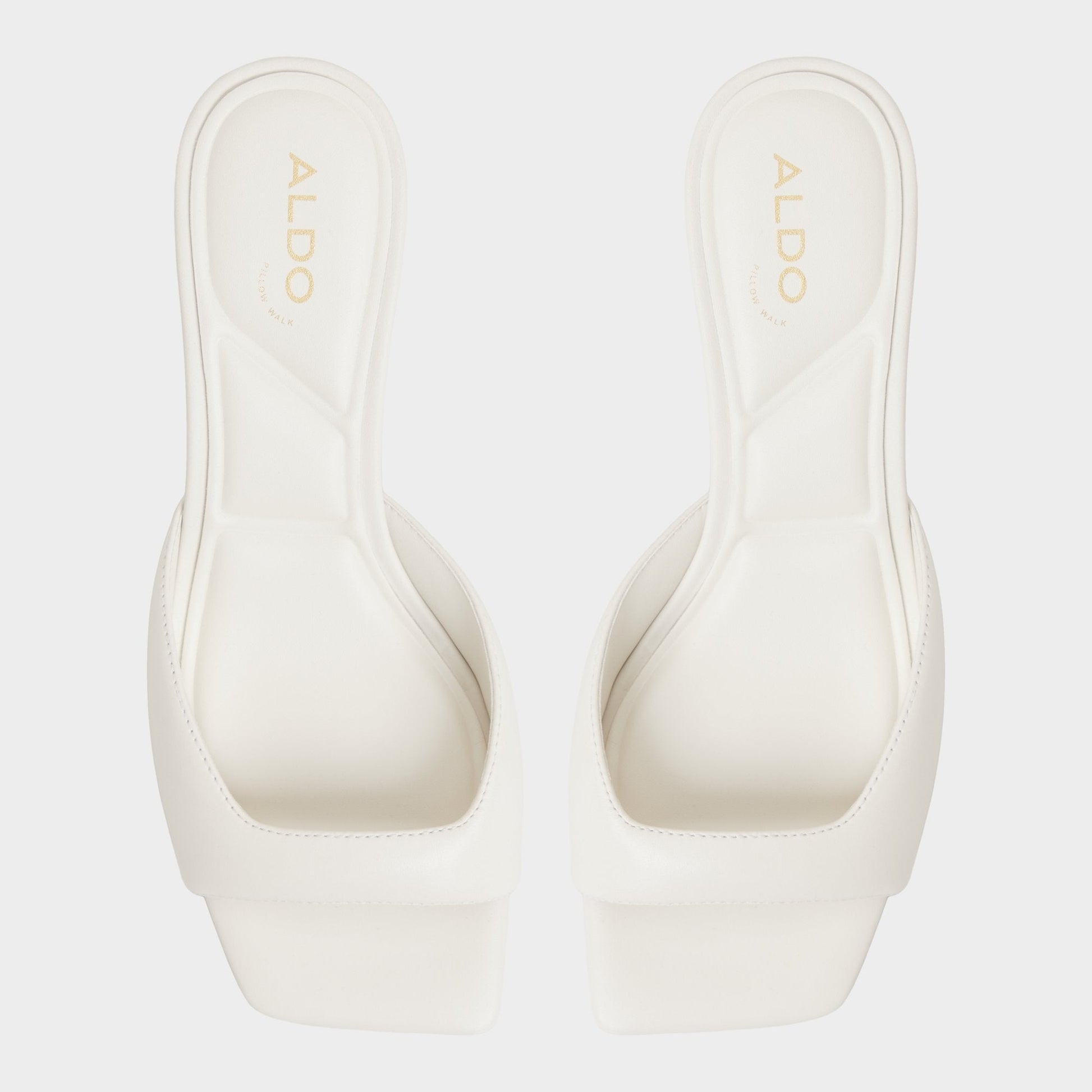Aldo Aneky in White Bone - Heeled mule, Block heel Women