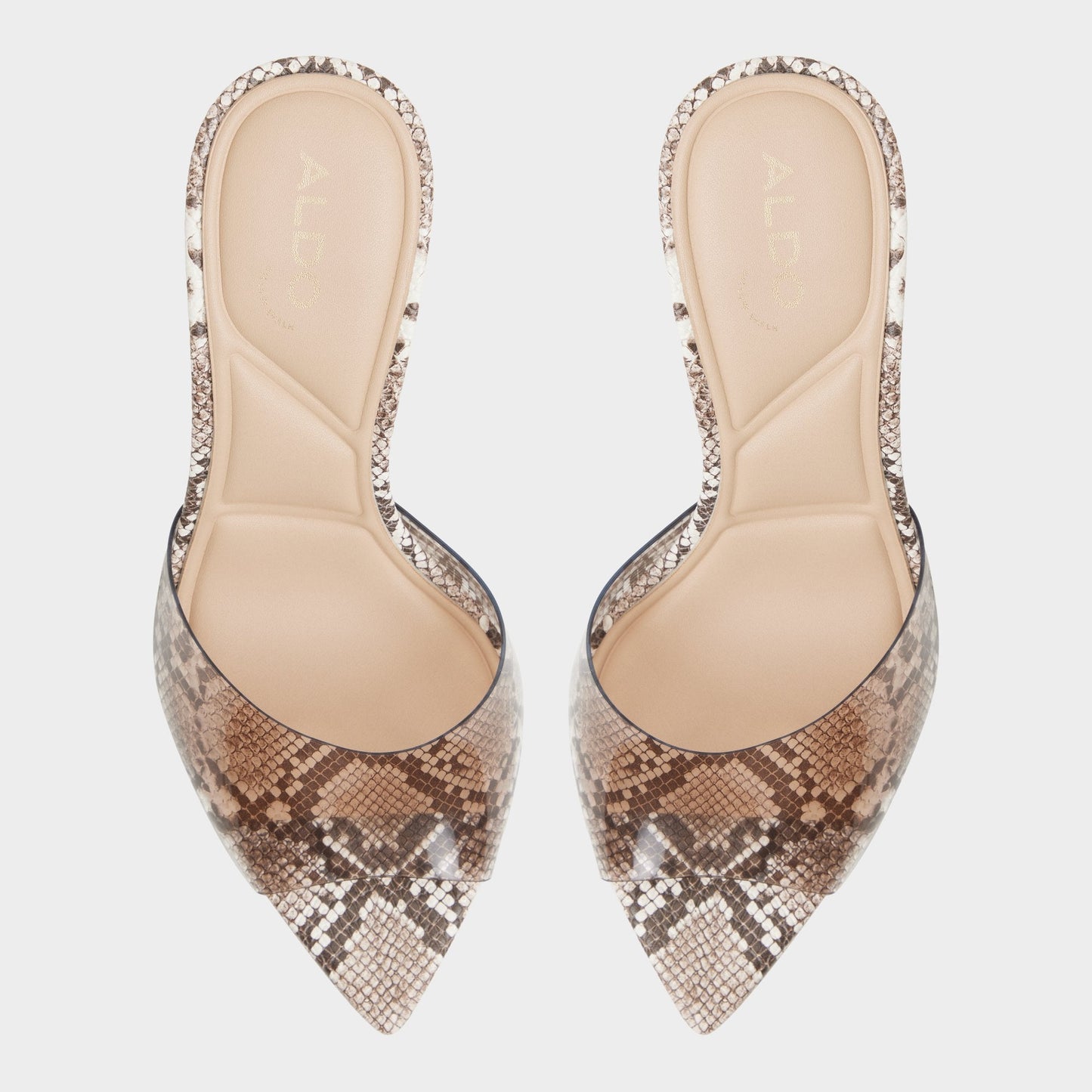 Aldo Anitabrilden Other Grey Women's Mule slides - Heeled mule, Stiletto heel Women