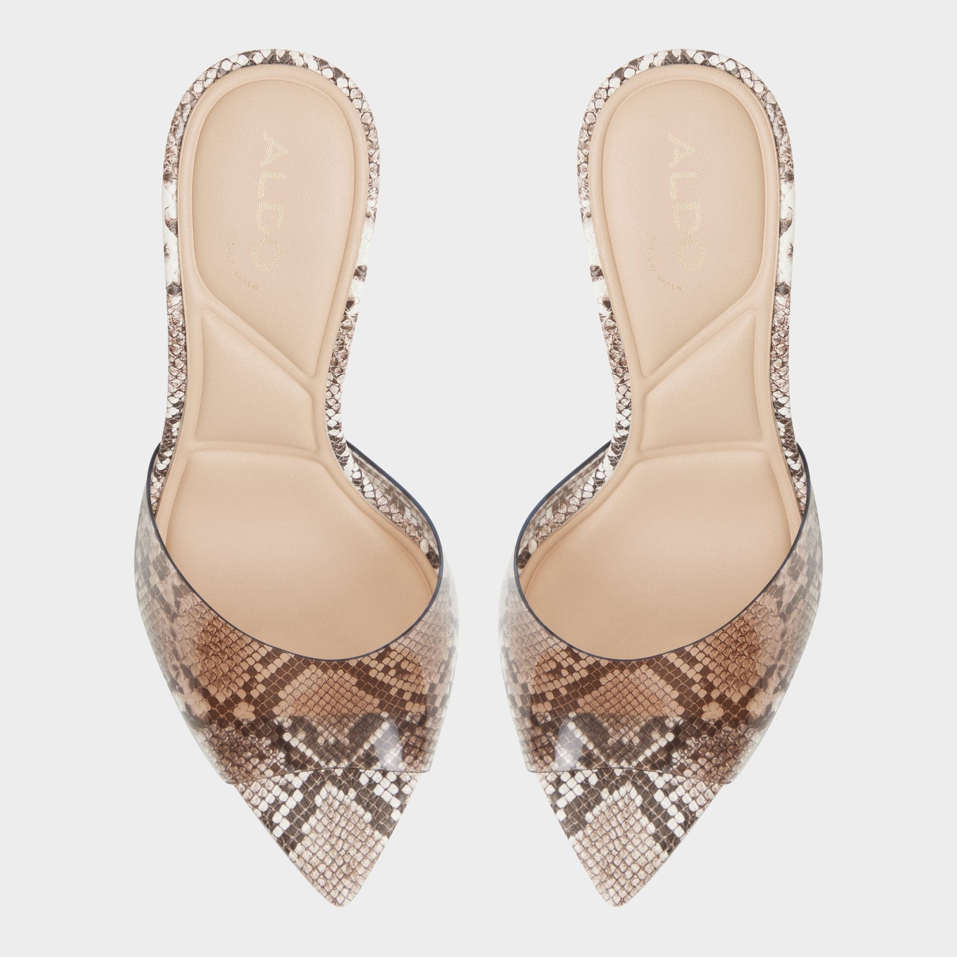 Aldo Anitabrilden Other Grey Women's Mule slides - Heeled mule, Stiletto heel Women