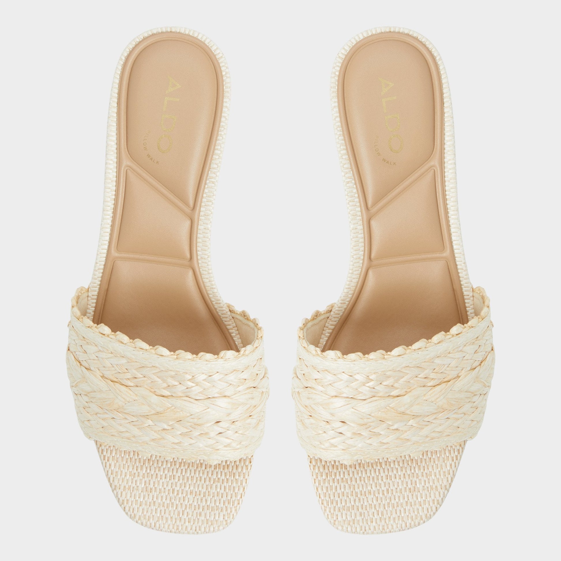Aldo Claudina Natural Women's Block heels - Heeled mule, Block heel Women