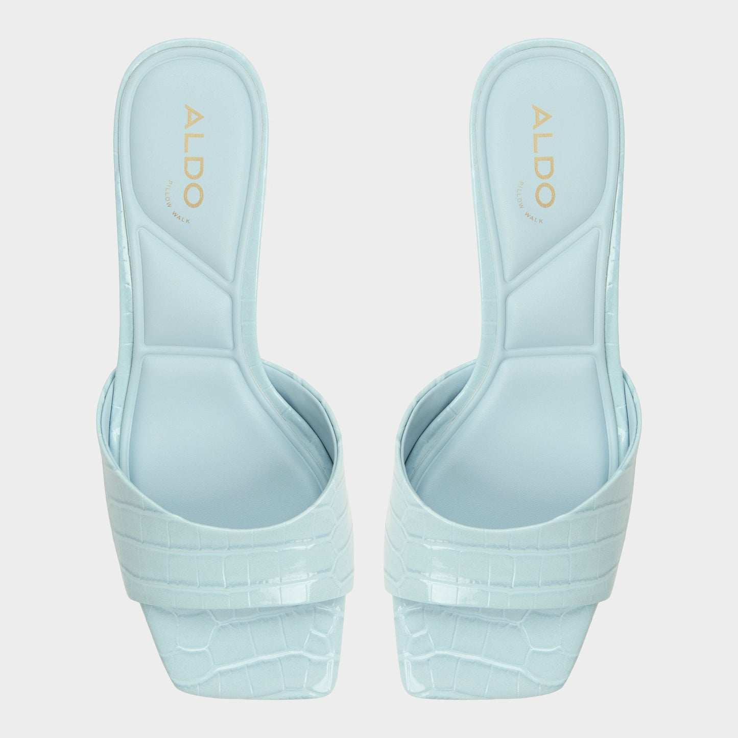 Aldo Enchanting Pastel Blue Women's Heeled mules - Heeled mule, Kitten heel Women