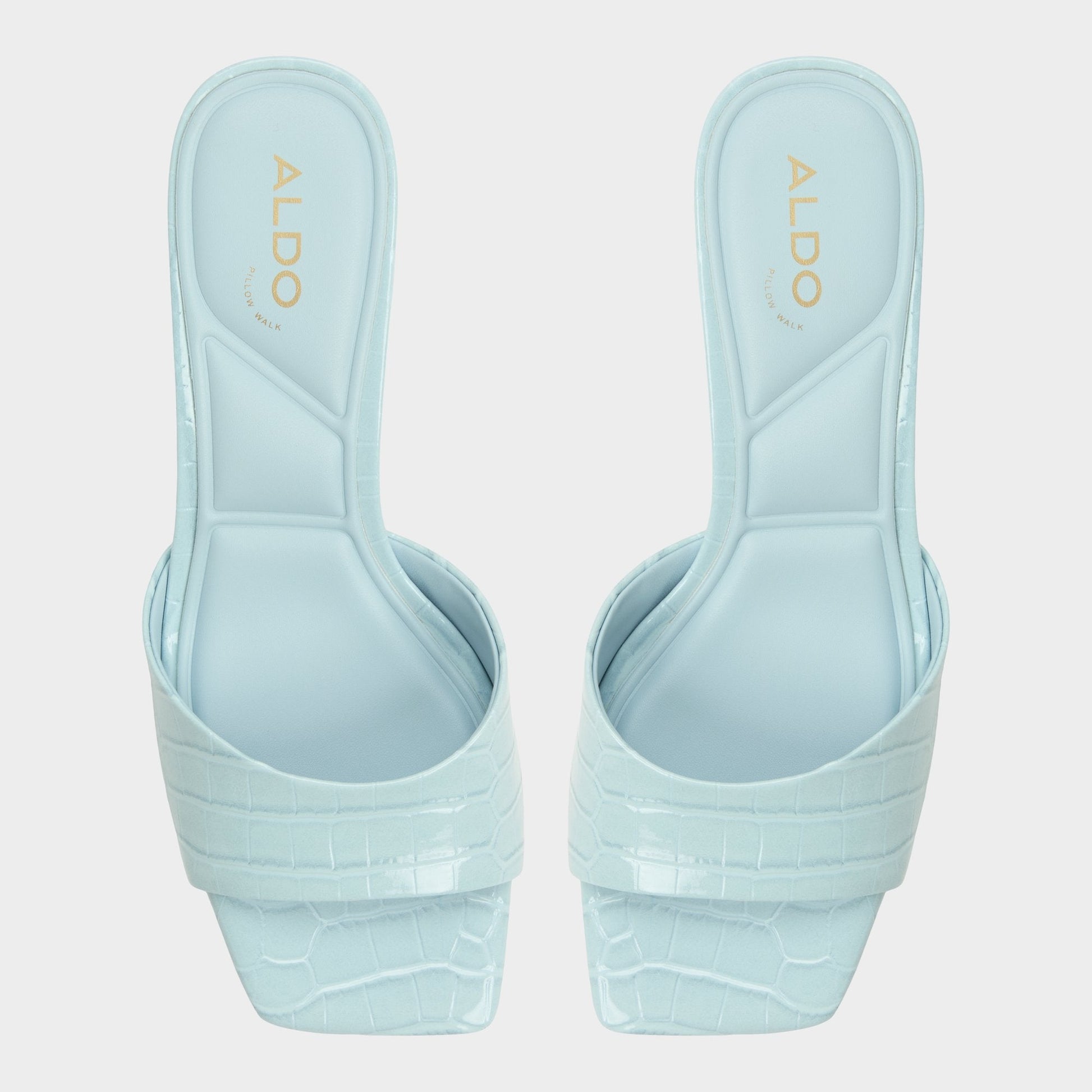 Aldo Enchanting Pastel Blue Women's Heeled mules - Heeled mule, Kitten heel Women