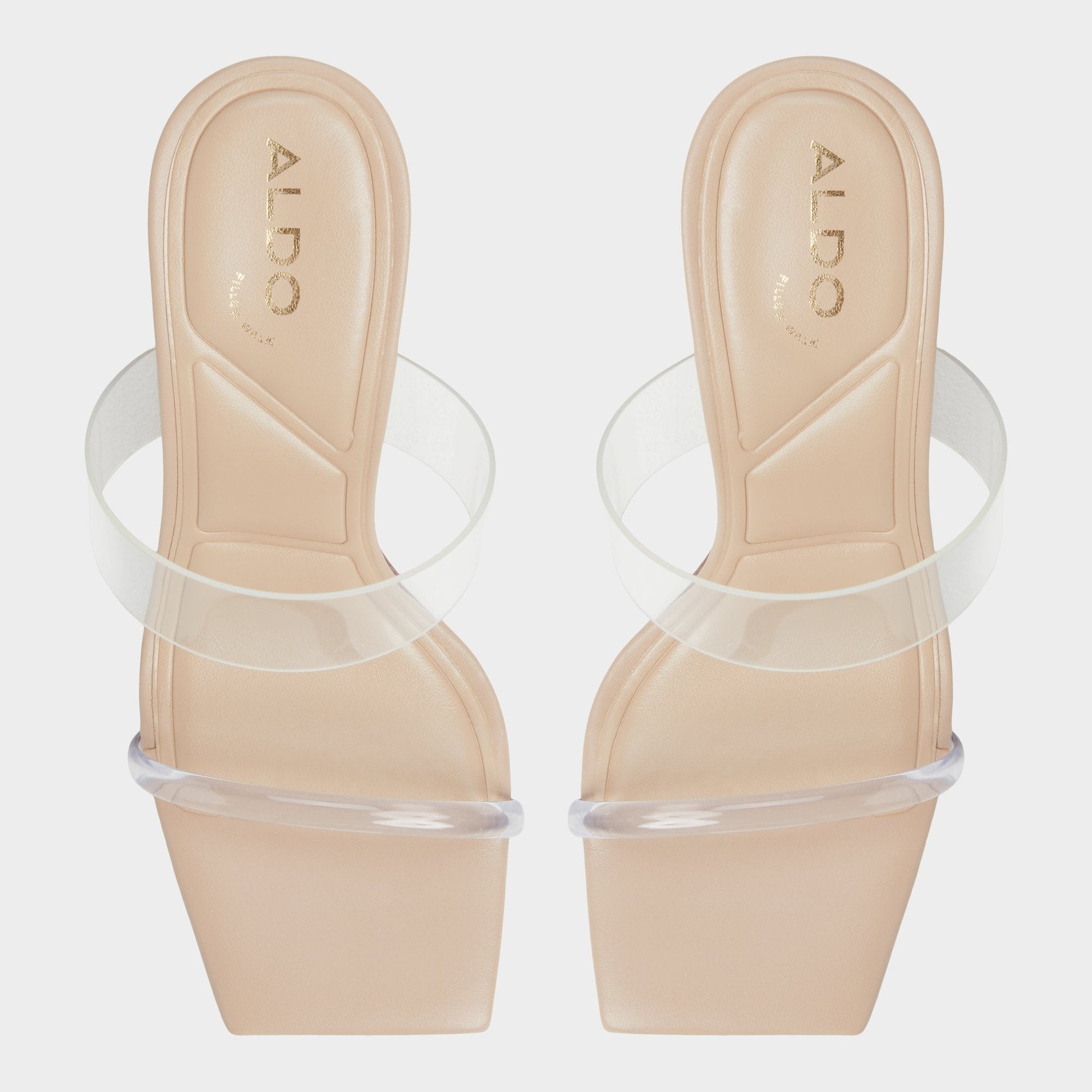 Aldo Calley Tan Women's Heeled mules - Heeled mule, Block heel Women