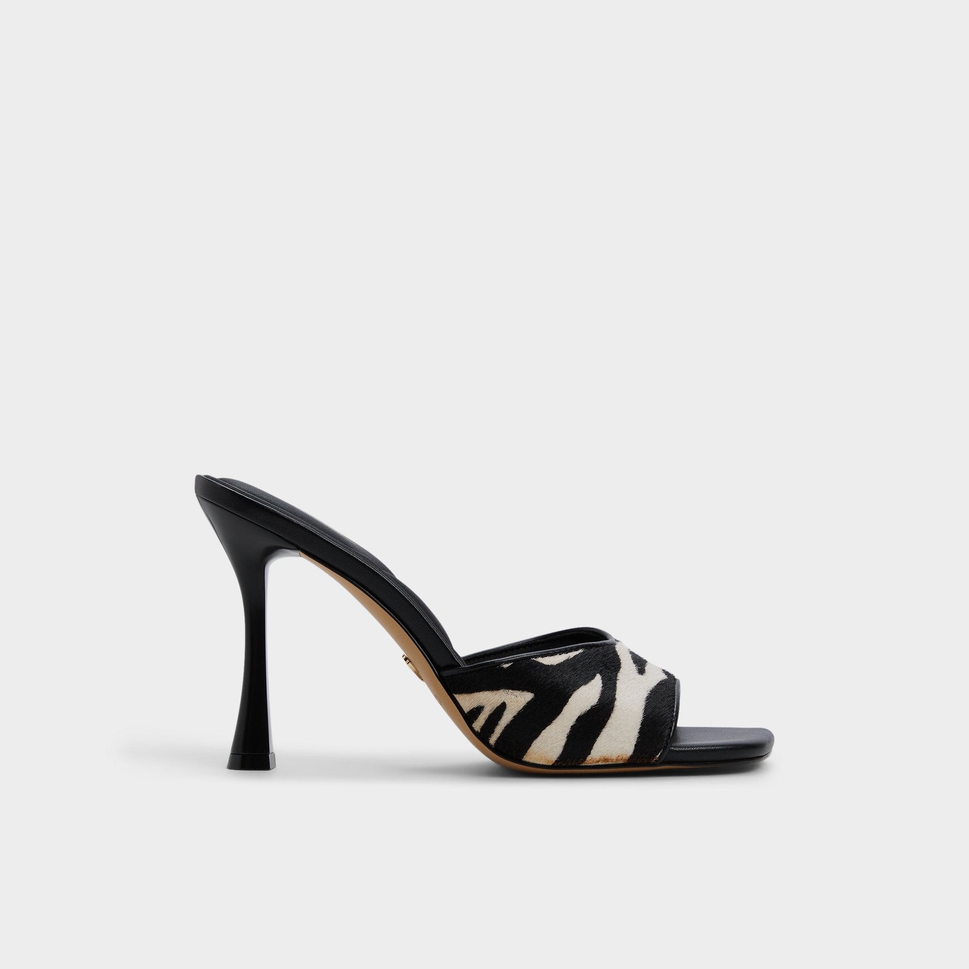 Aldo Evadalia White/Black Women's Heeled mules - Heeled mule Women