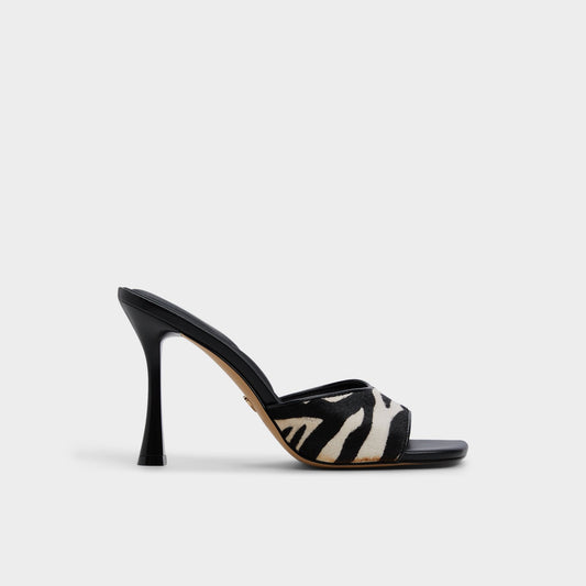 Aldo Evadalia White/Black Women's Heeled mules - Heeled mule Women