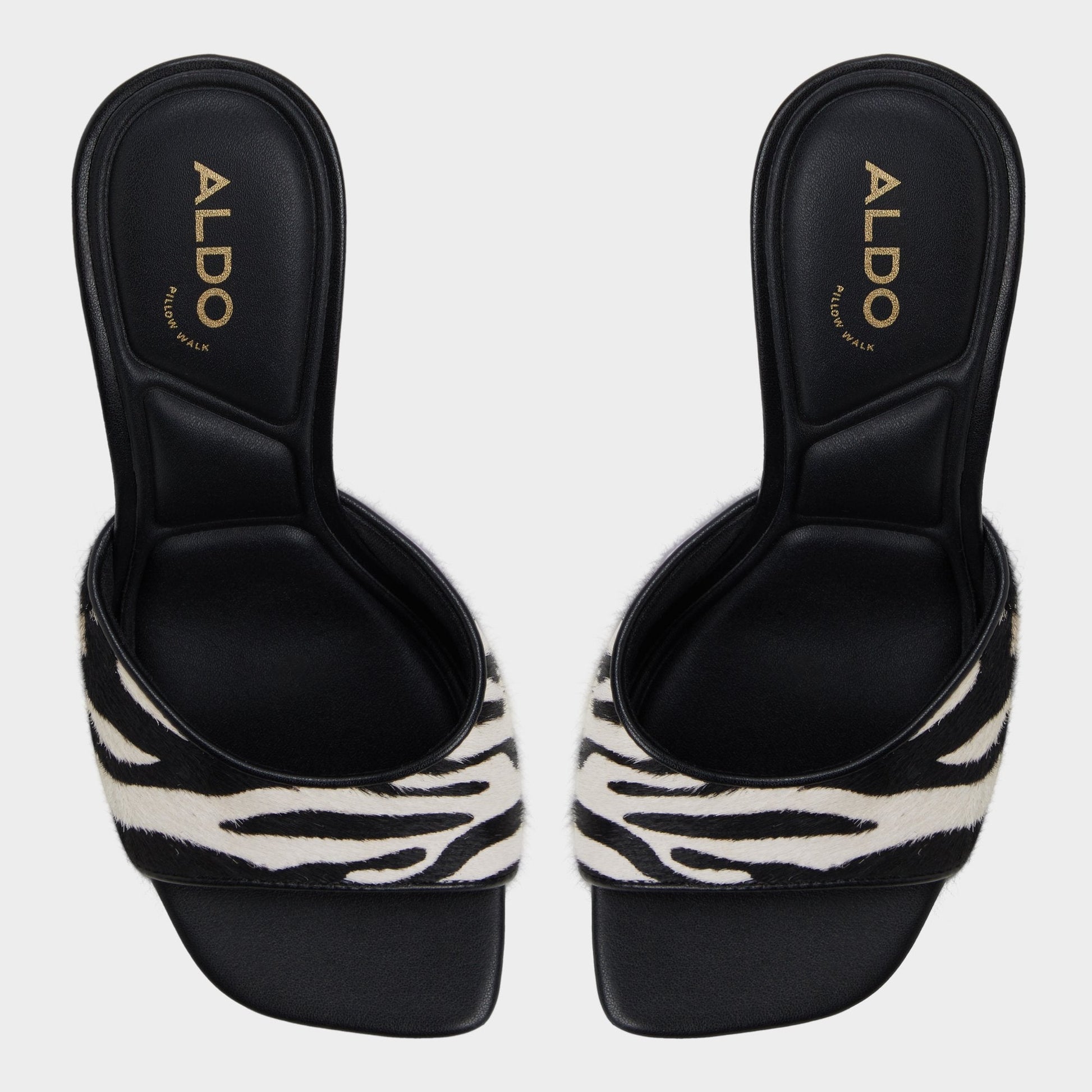 Aldo Evadalia White/Black Women's Heeled mules - Heeled mule Women