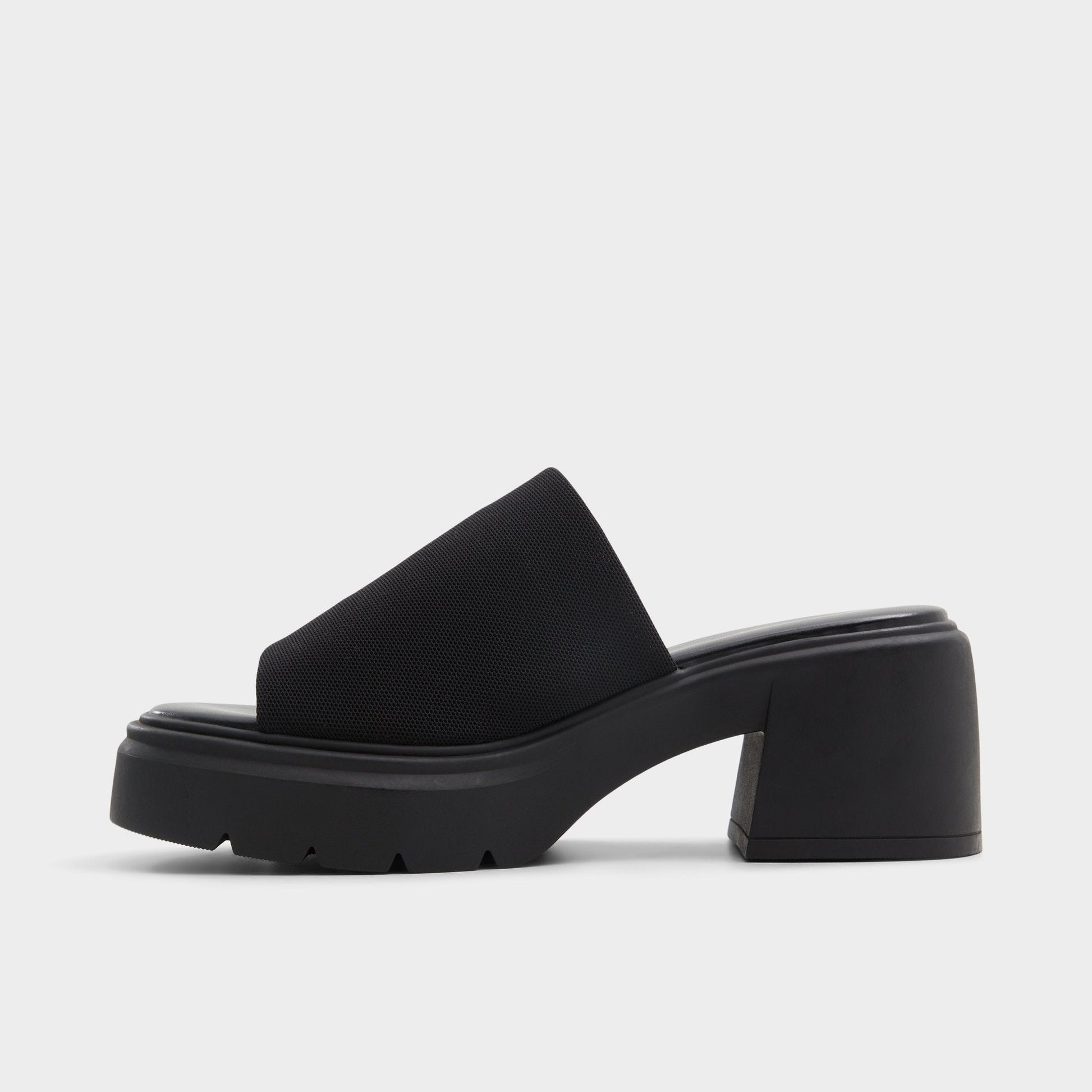 Aldo Harrietta Black Women's Wedges - Heeled mule, Block heel Women
