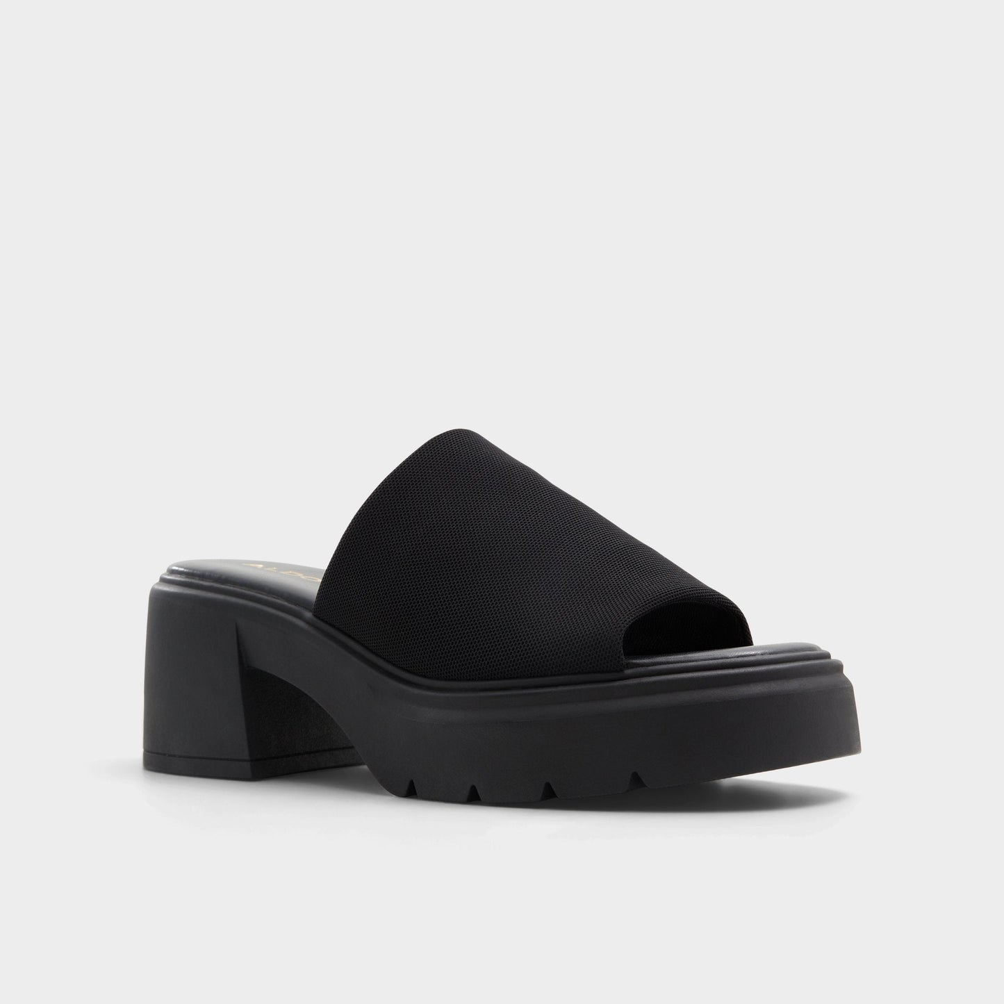 Aldo Harrietta Black Women's Wedges - Heeled mule, Block heel Women