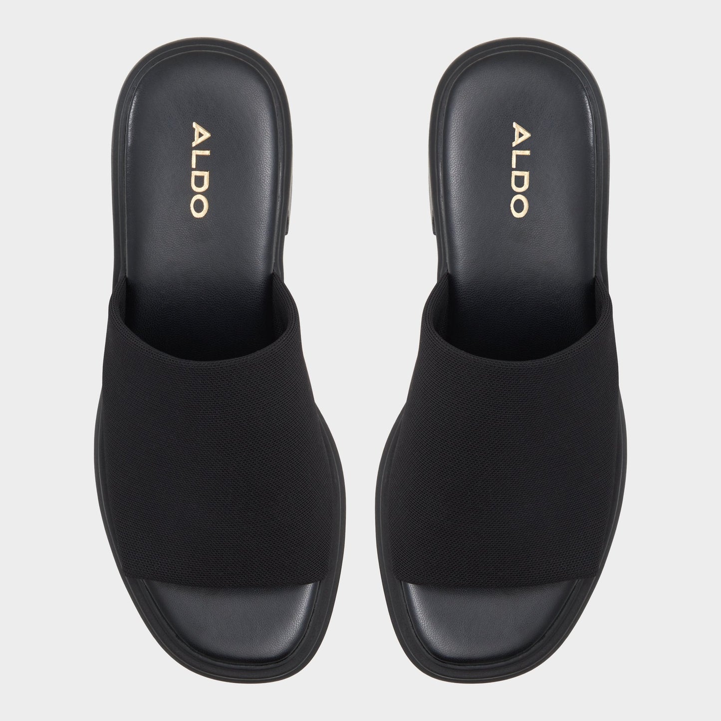 Aldo Harrietta Black Women's Wedges - Heeled mule, Block heel Women