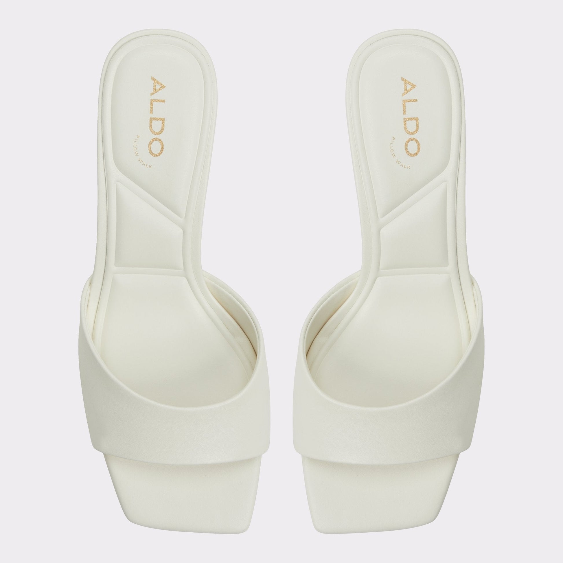 Aldo Enchanting White Women's Heeled mules - Heeled mule, Kitten heel Women