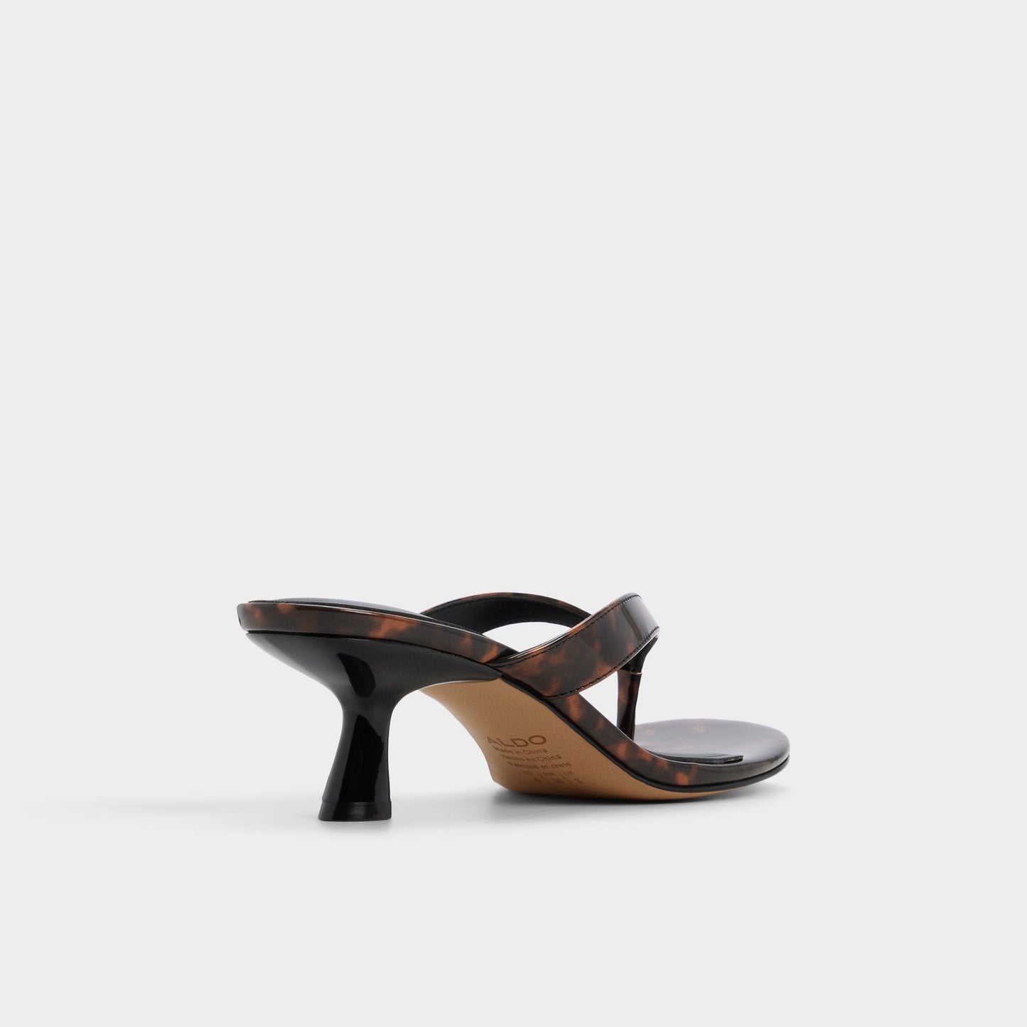 Aldo Jump in Open Brown - Heeled flip flop, Kitten heel Women