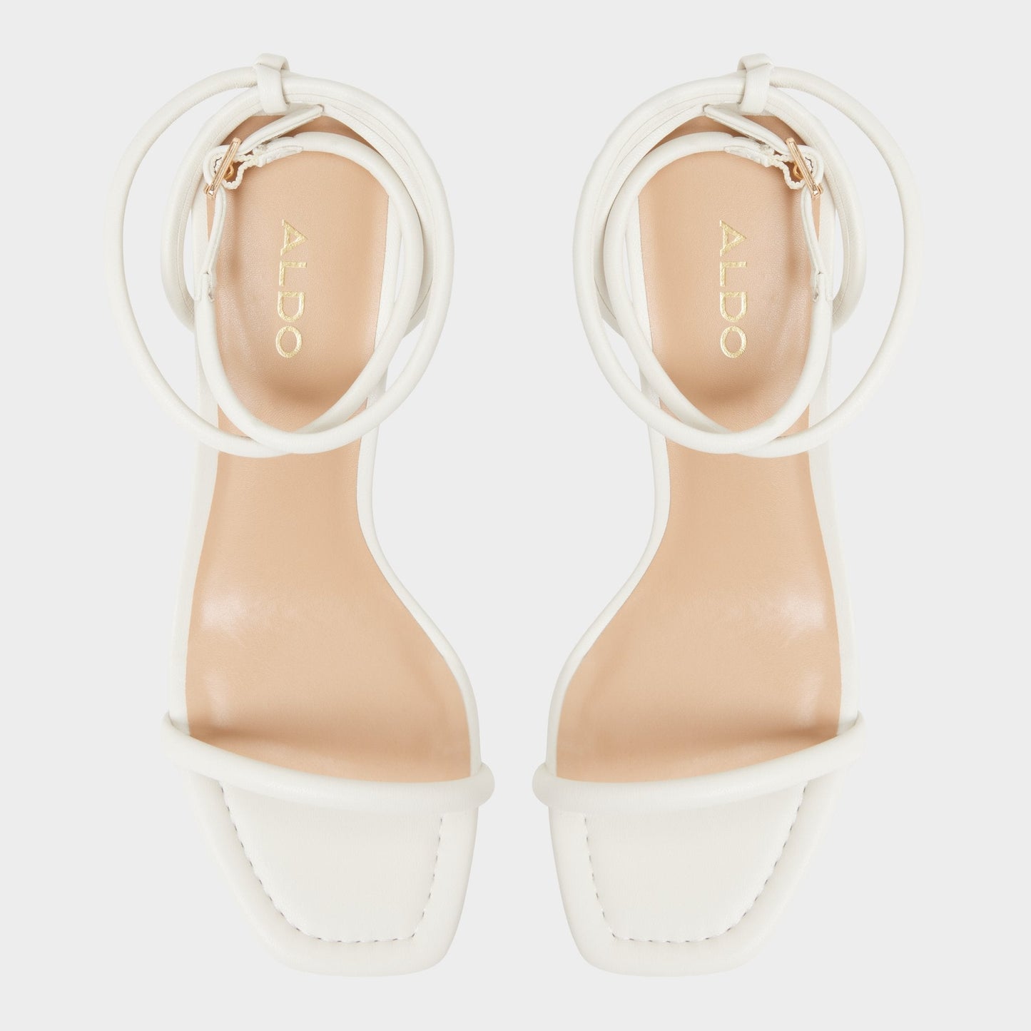 Aldo Demmi White Women's Strappy sandals - , Kitten heel Women