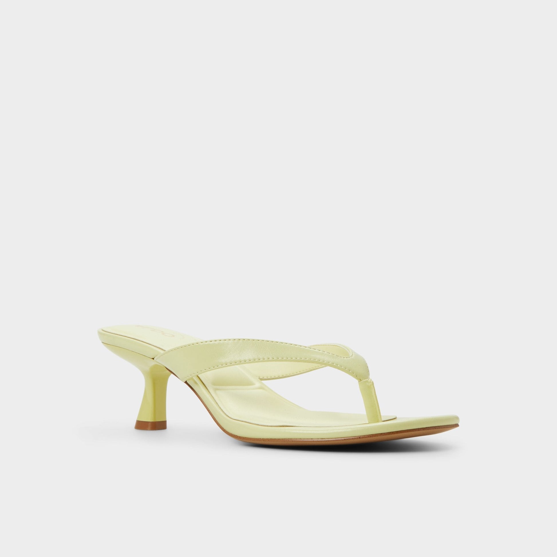 Aldo Jump Other Yellow Women's Strappy sandals - Heeled flip flop, Kitten heel Women