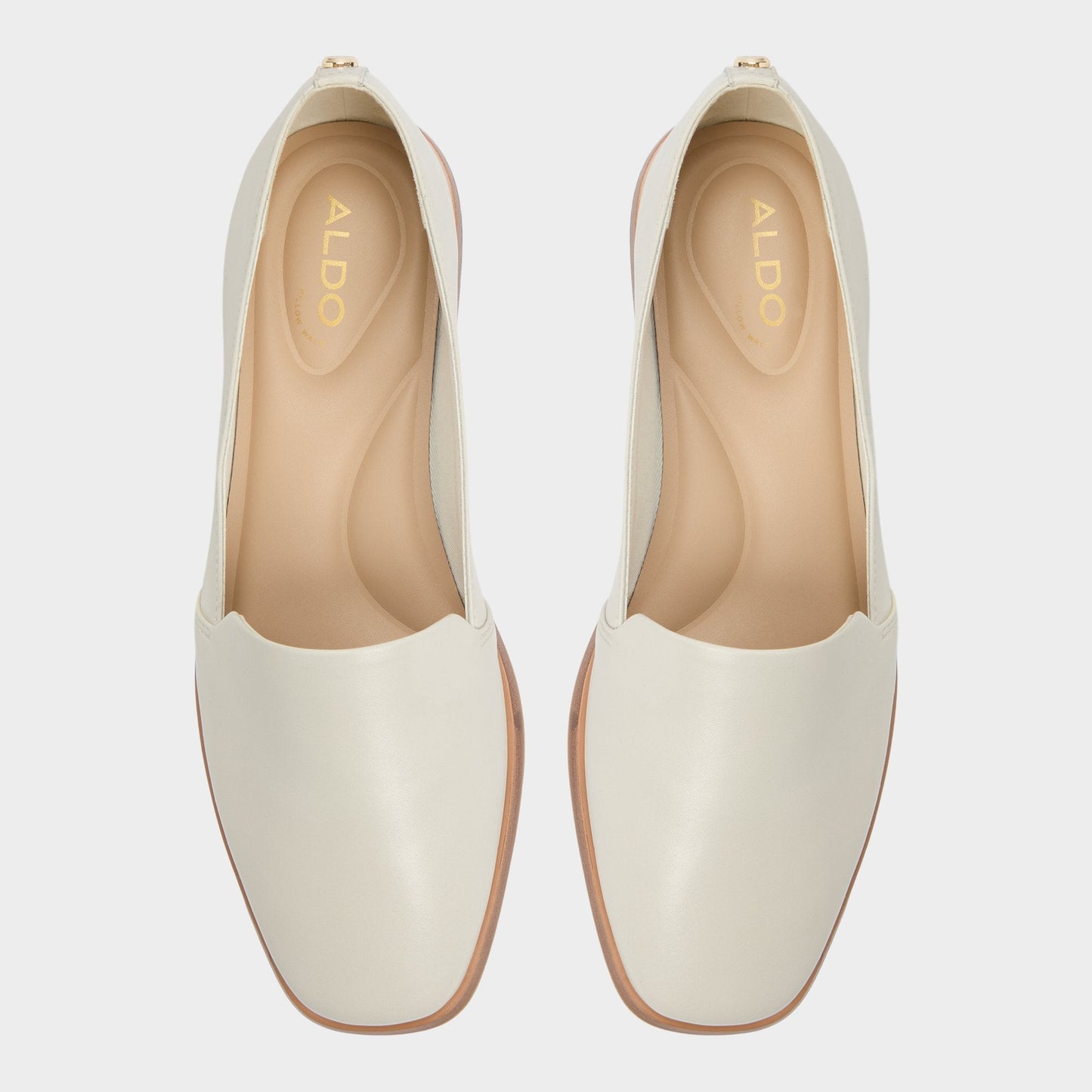 Aldo Caraelia White/Bone Women's Loafers & Oxfords - Loafer Women