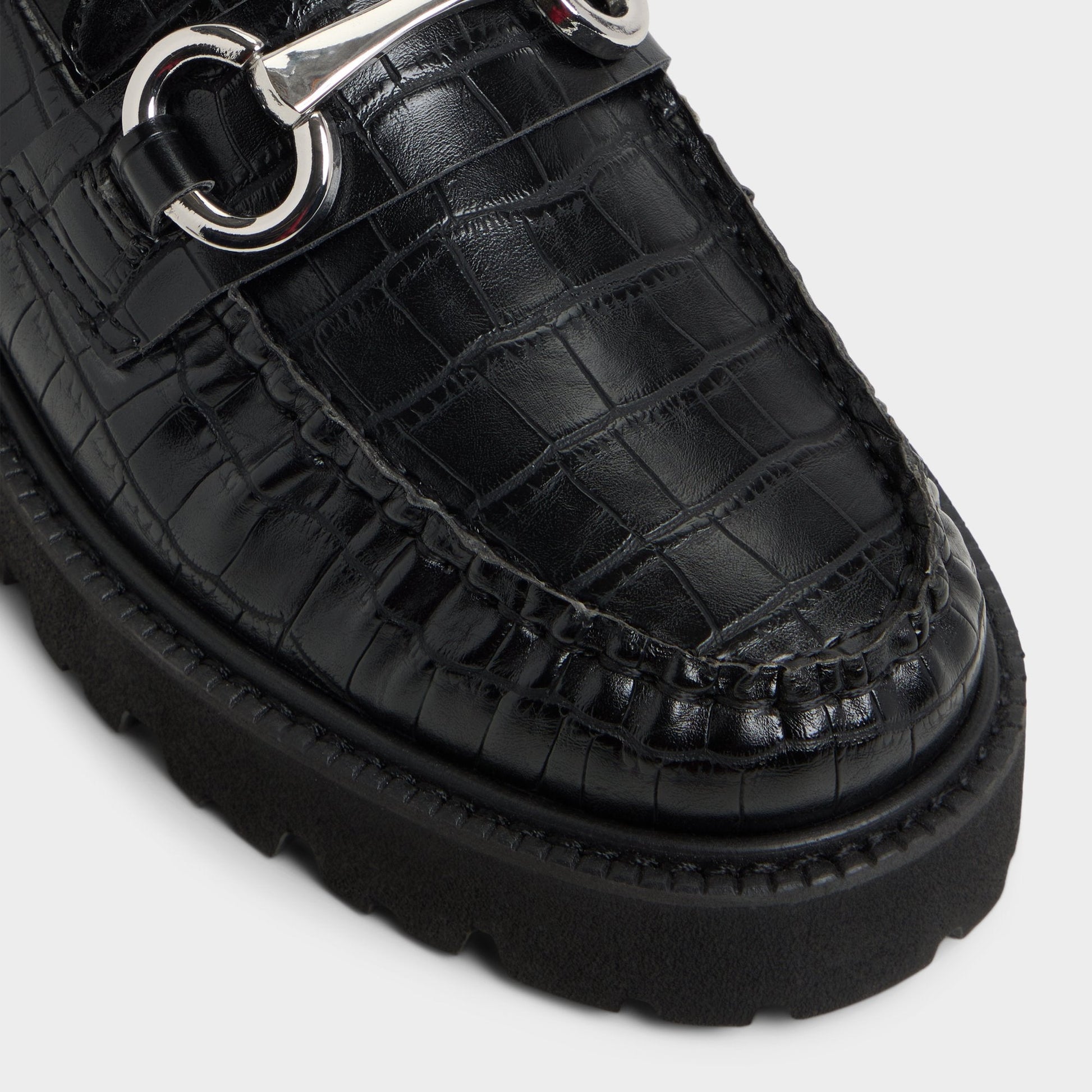 Aldo Danrose Black Women's Loafers & Oxfords - Loafer, Lug sole Women