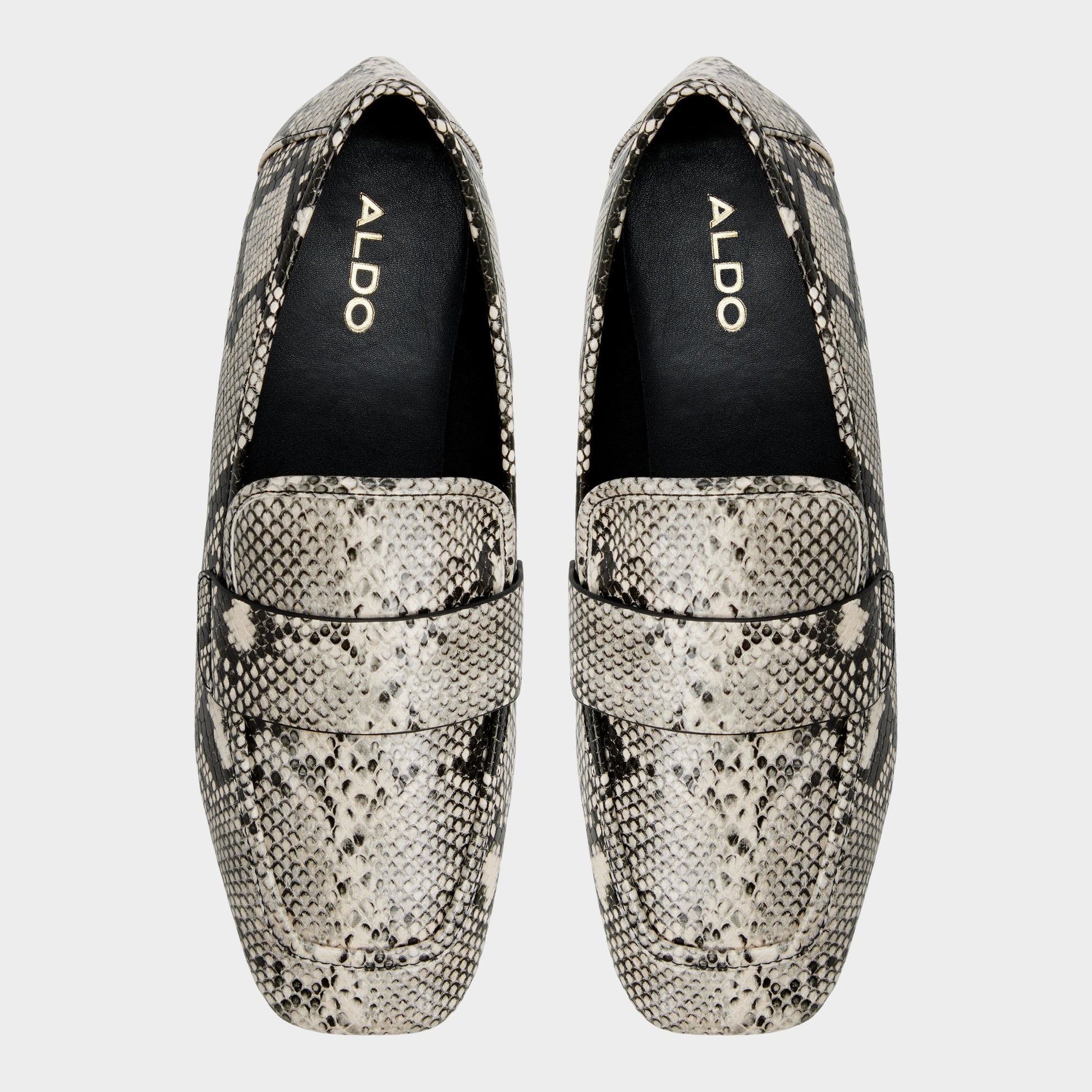 Aldo Bellamyy Black/White Women's Loafers & Oxfords - Loafer Women