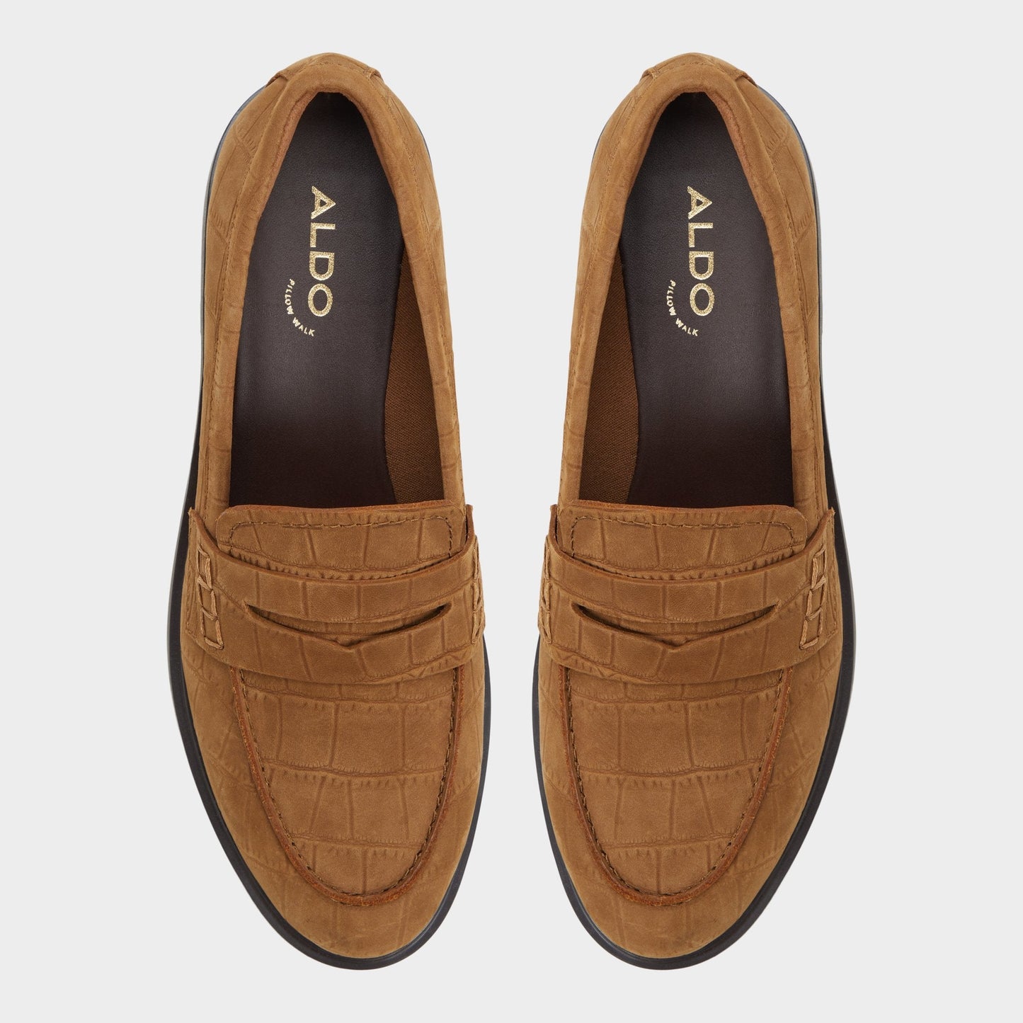 Aldo Lededanten Dark Brown Women's Loafers & Oxfords - Loafer, Block heel Women