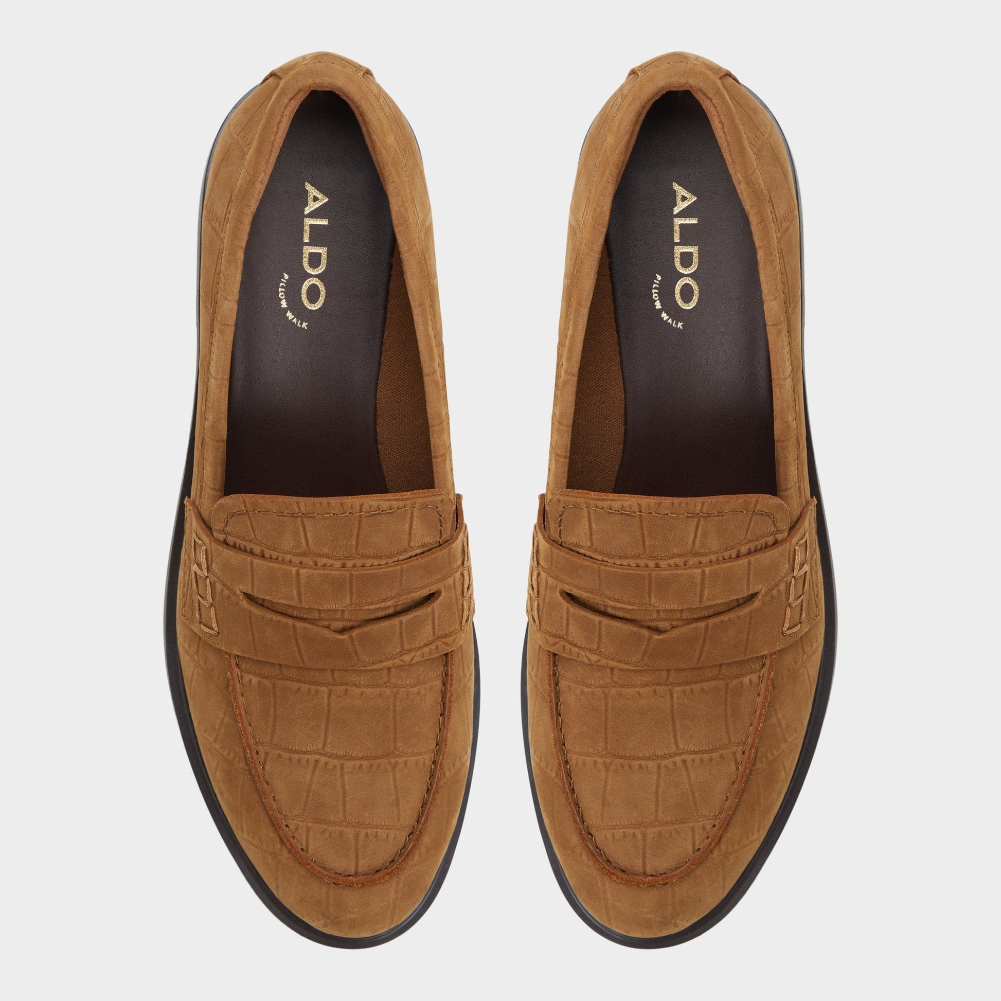 Aldo Lededanten Dark Brown Women's Loafers & Oxfords - Loafer, Block heel Women