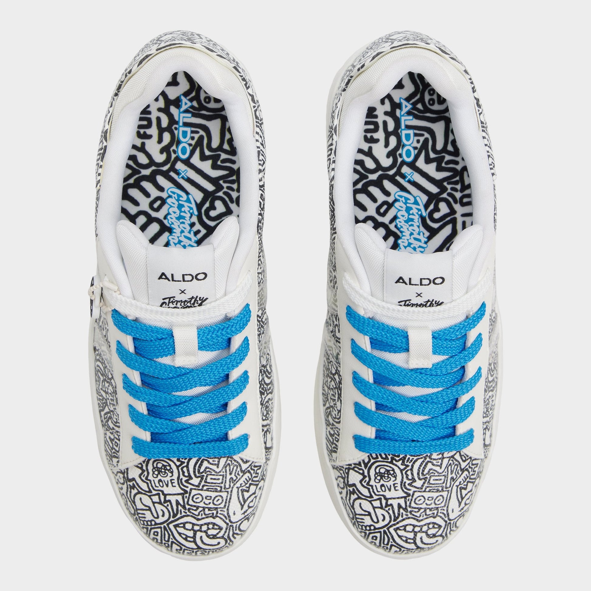 Aldo Timothy in Goodman White Black14038432 - Low top sneaker, Cup sole Women