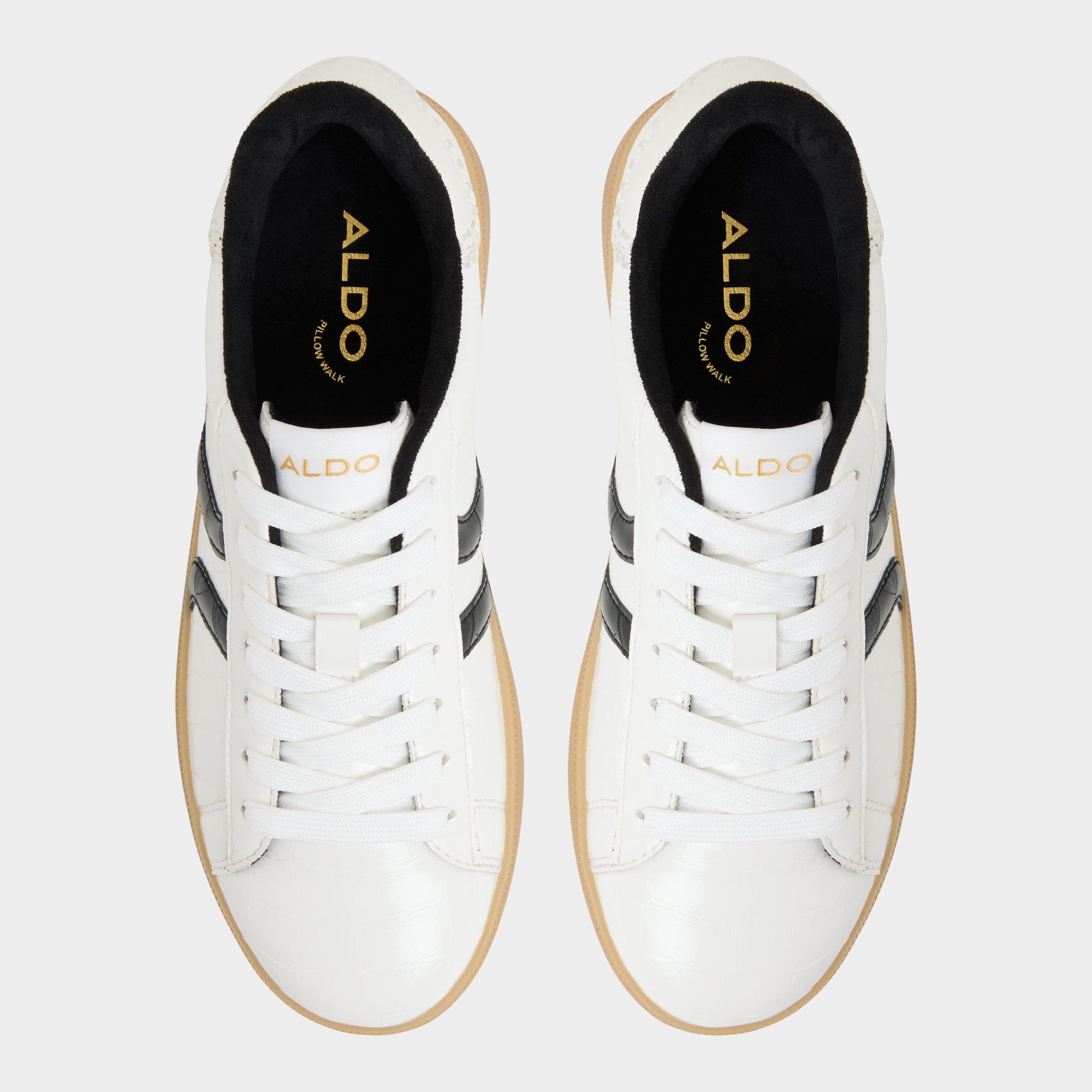 Aldo Chicsneaker2 White/Black Women's Low top sneakers - Sneaker, Cup sole Women|Bags